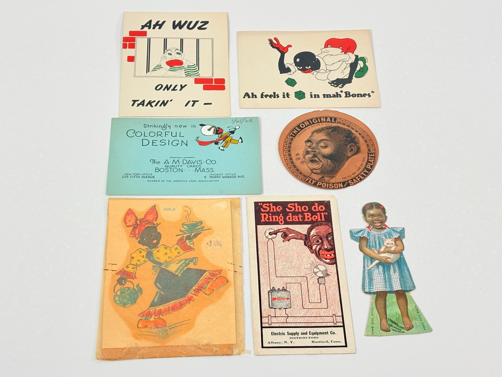ANTIQUE BLACK AMERICANA ADVERTISING / TRADE CARDS