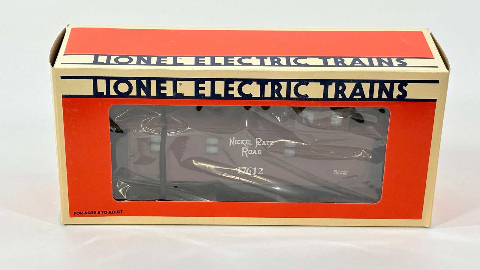 LIONEL O GAUGE 6-17612 NICKEL PLATE ROAD CABOOSE: REMAINS IN VERY GOOD CONDITION WITH BOX.