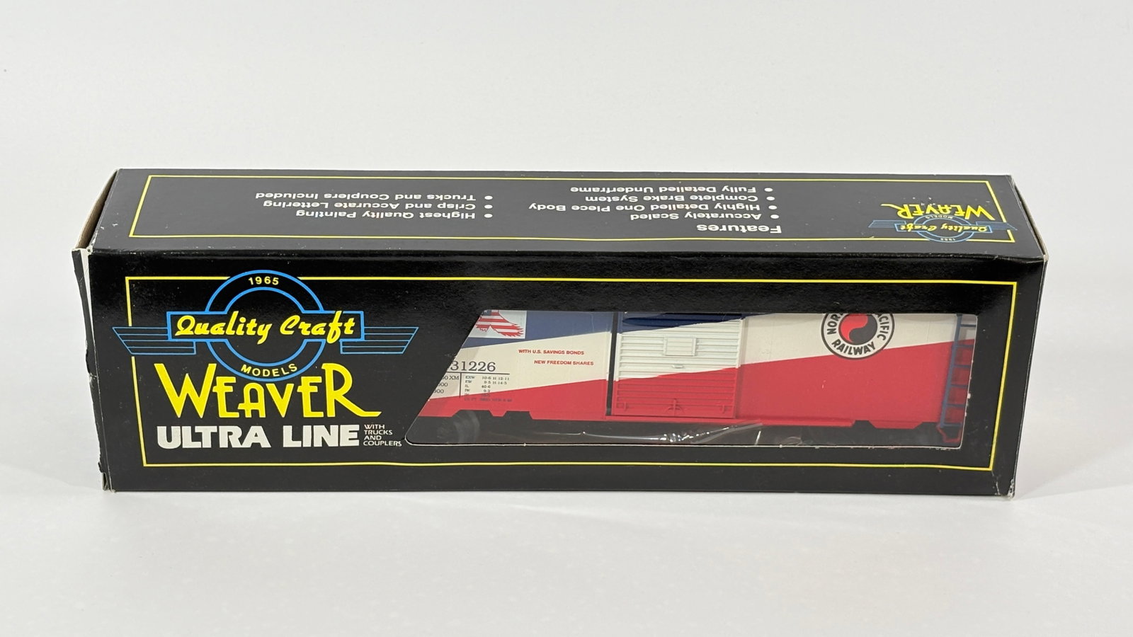 WEAVER O GAUGE 31226 NORTHERN PACIFIC SHARE FREEDOM: REMAINS IN VERY GOOD CONDITION WITH BOX.