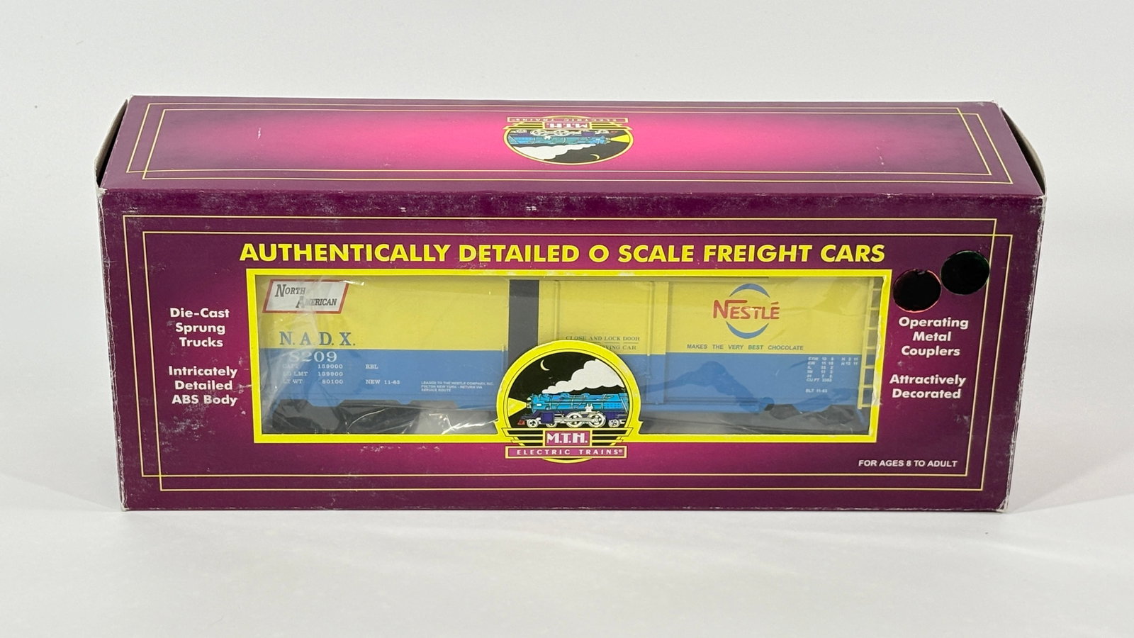 MTH O GAUGE 2094015 NESTLE REEFER CAR W/ BOX: REMAINS IN VERY GOOD CONDITION WITH BOX