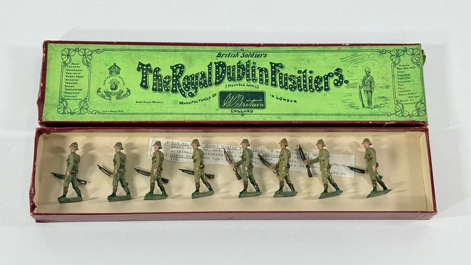 VINTAGE BRITAIN NO. 109 THE DUBLIN FUSILIERS: REMAINS IN VERY GOOD CONDITION, SHOWING SOME LIGHT PAINT WEAR.