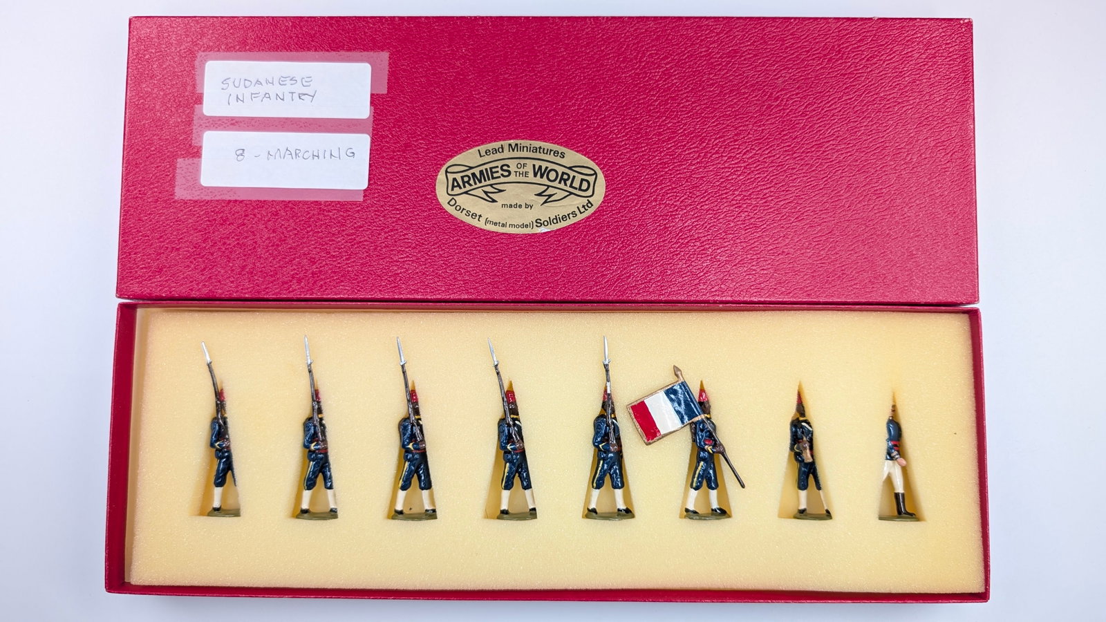 DORSET MODELS SUDANESE INFANTRY: REMAINS IN VERY GOOD CONDITION WITH BOX.