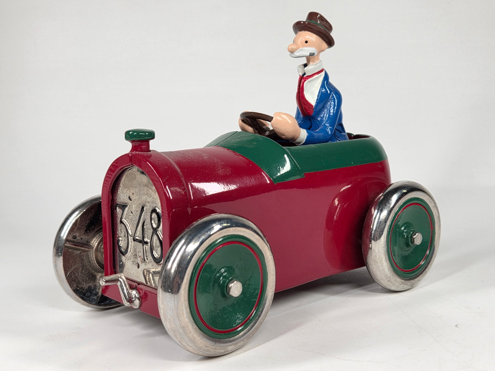PRIDE LINES RECAST CAST IRON ANDY GUMP CAR: REMAINS IN GOOD CONDITION, SHOWING LIGHT WEAR.