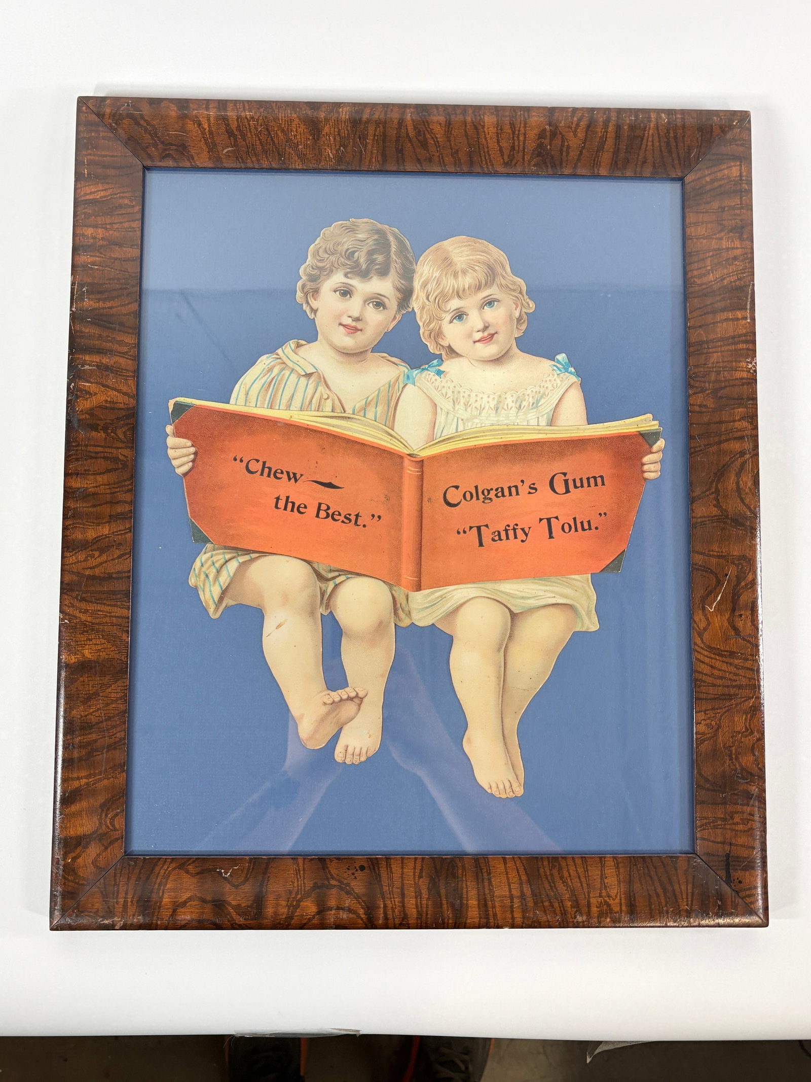 COLGAN'S GUM TAFFY TOLU FRAMED VICTORIAN DIE-CUT (1 of 5)