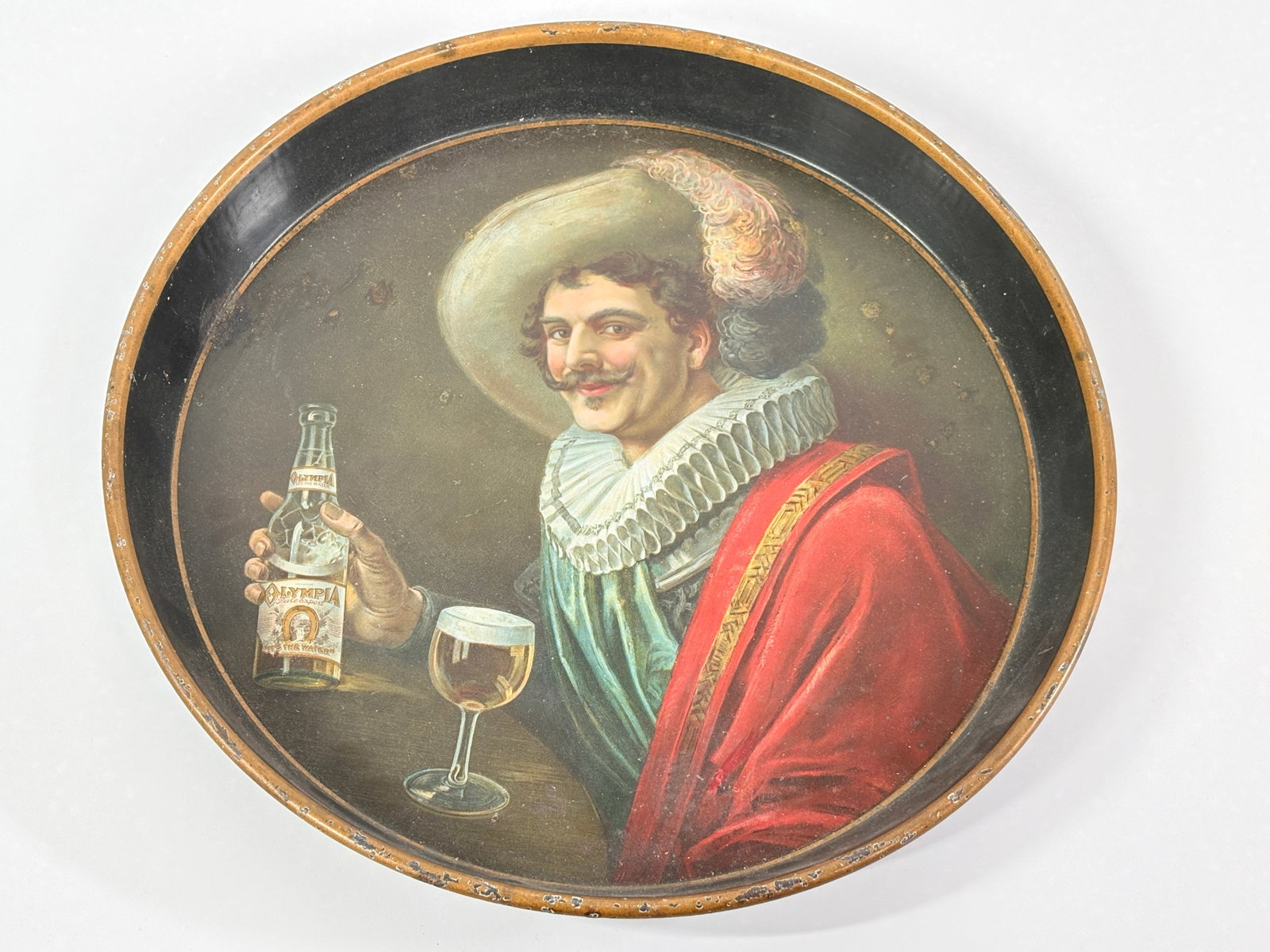 OLYMPIA PALE EXPORT BEER ADVERTISING TRAY: PROMOTIONAL ADVERTISING BEER TRAY FOR OLYMPIA PALE EXPORT BEER - REMAINS IN GOOD CONDITION WITH LIGHT GENERAL WEAR/SCRATCHES