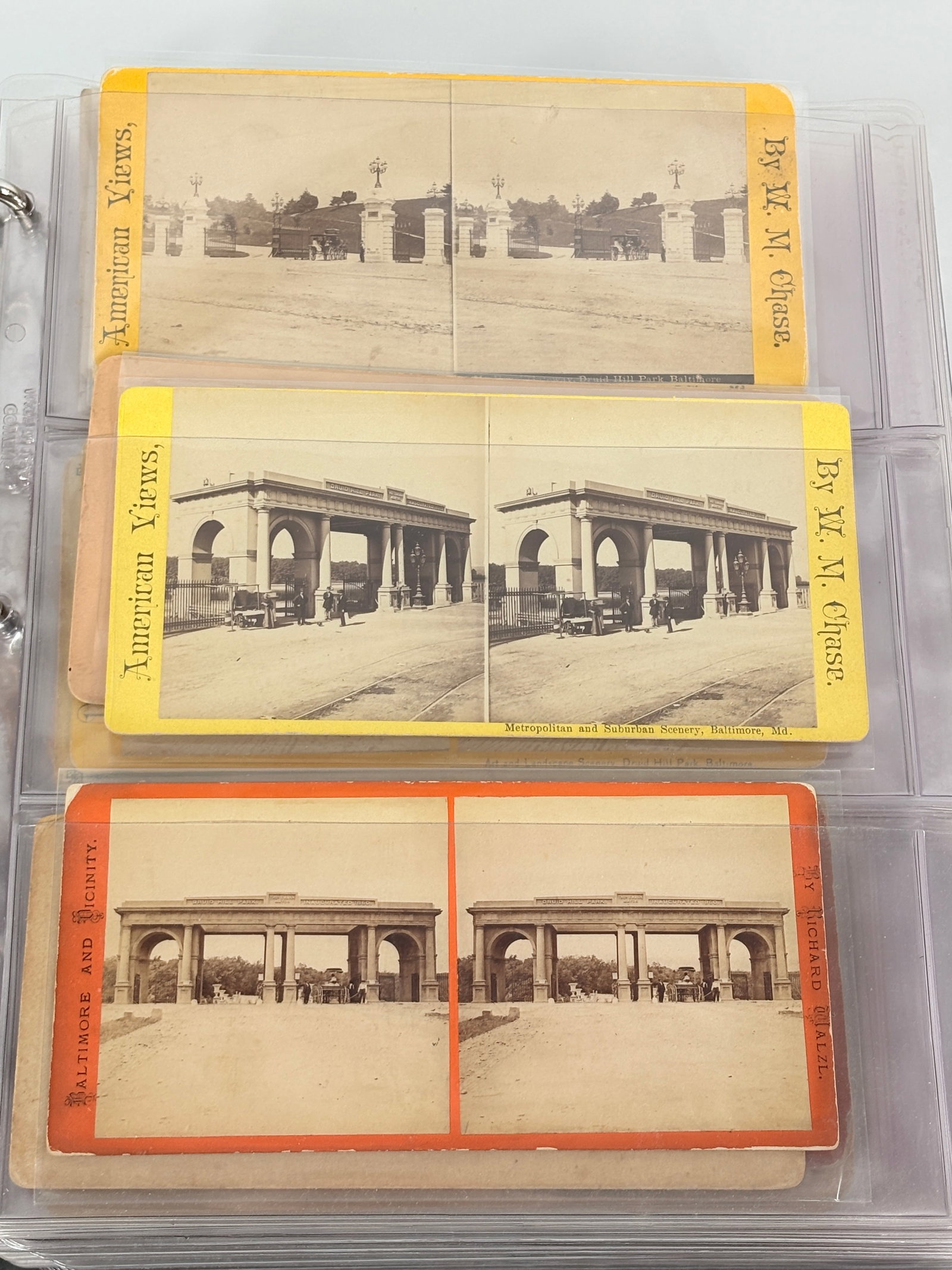 1870S DRUID HILL PARK STEREOVIEW CARDS - LARGE BINDER (1 of 7)