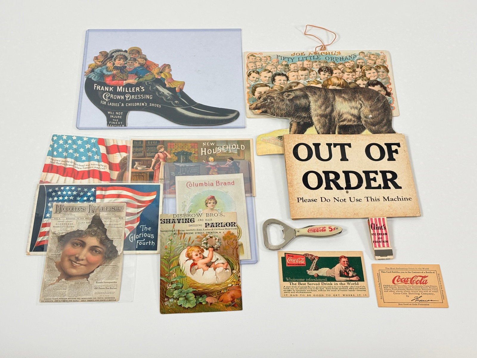 DIE CUT TRADE CARDS ADVERTISING EPHEMERA LOT (1 of 4)