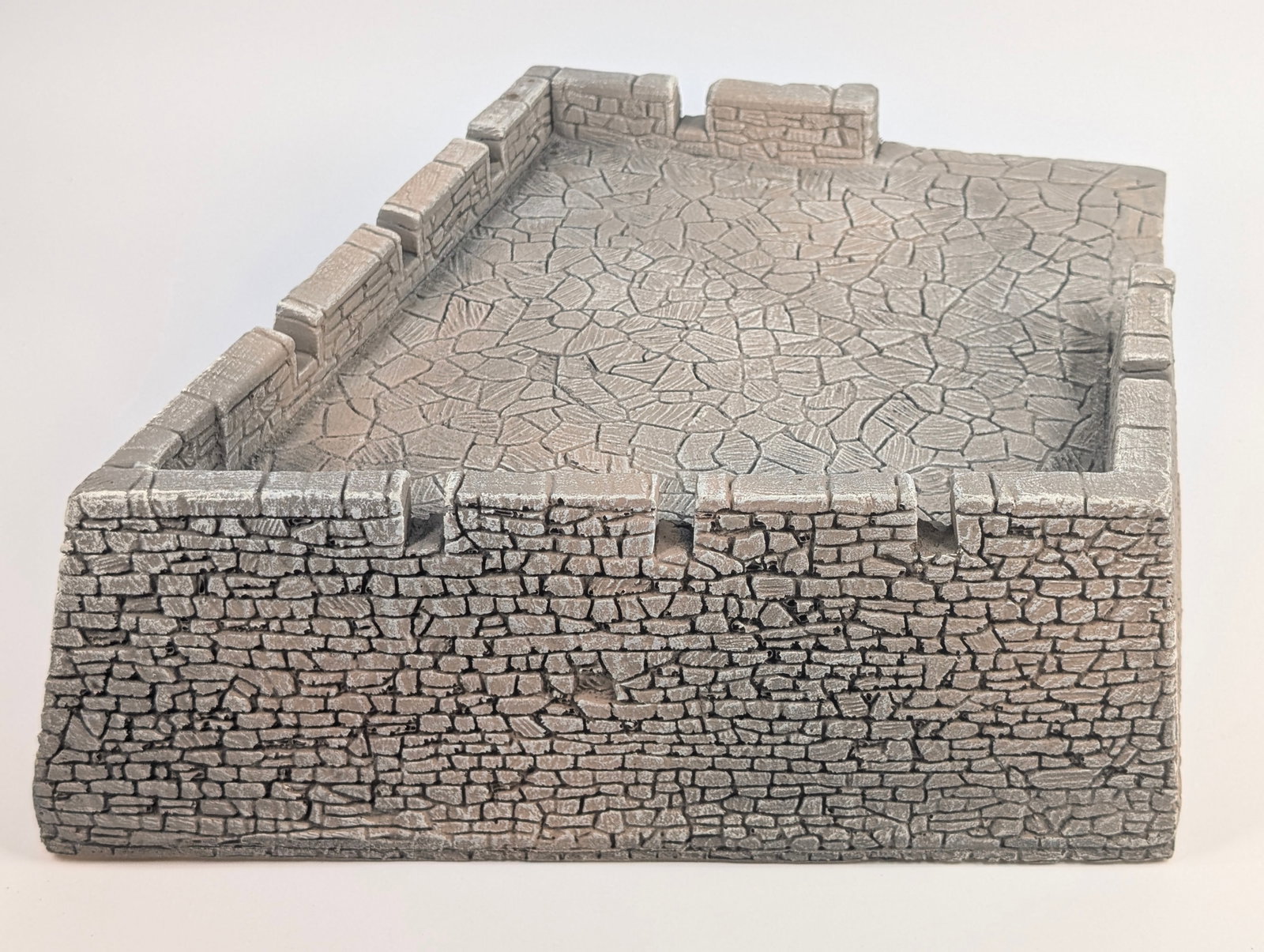2) PAINTED STYROFOAM CASTLE WALL SECTIONS - 2