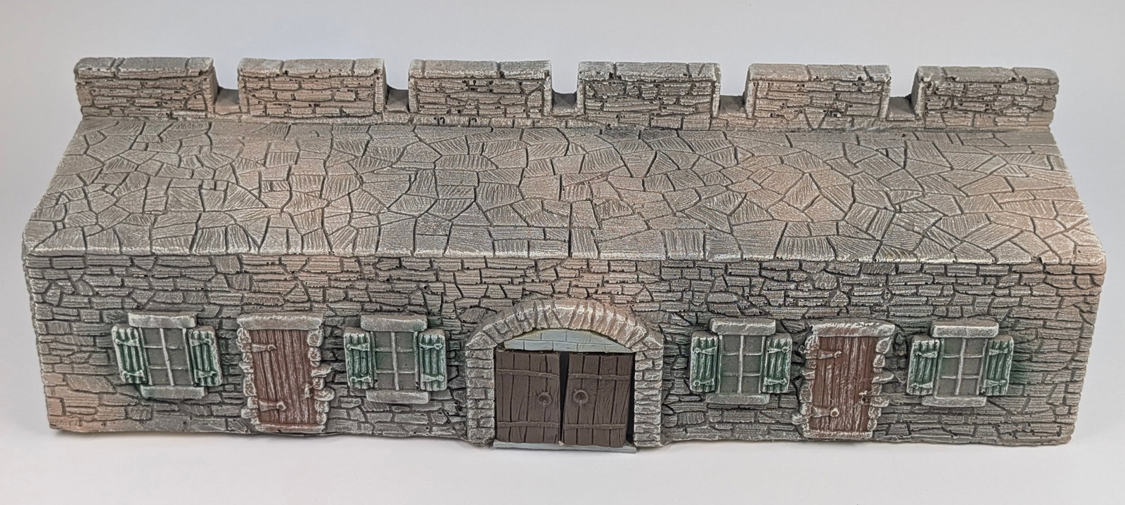 2) PAINTED STYROFOAM CASTLE WALL SECTIONS - 2