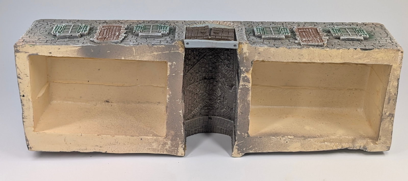 2) PAINTED STYROFOAM CASTLE WALL SECTIONS - 7