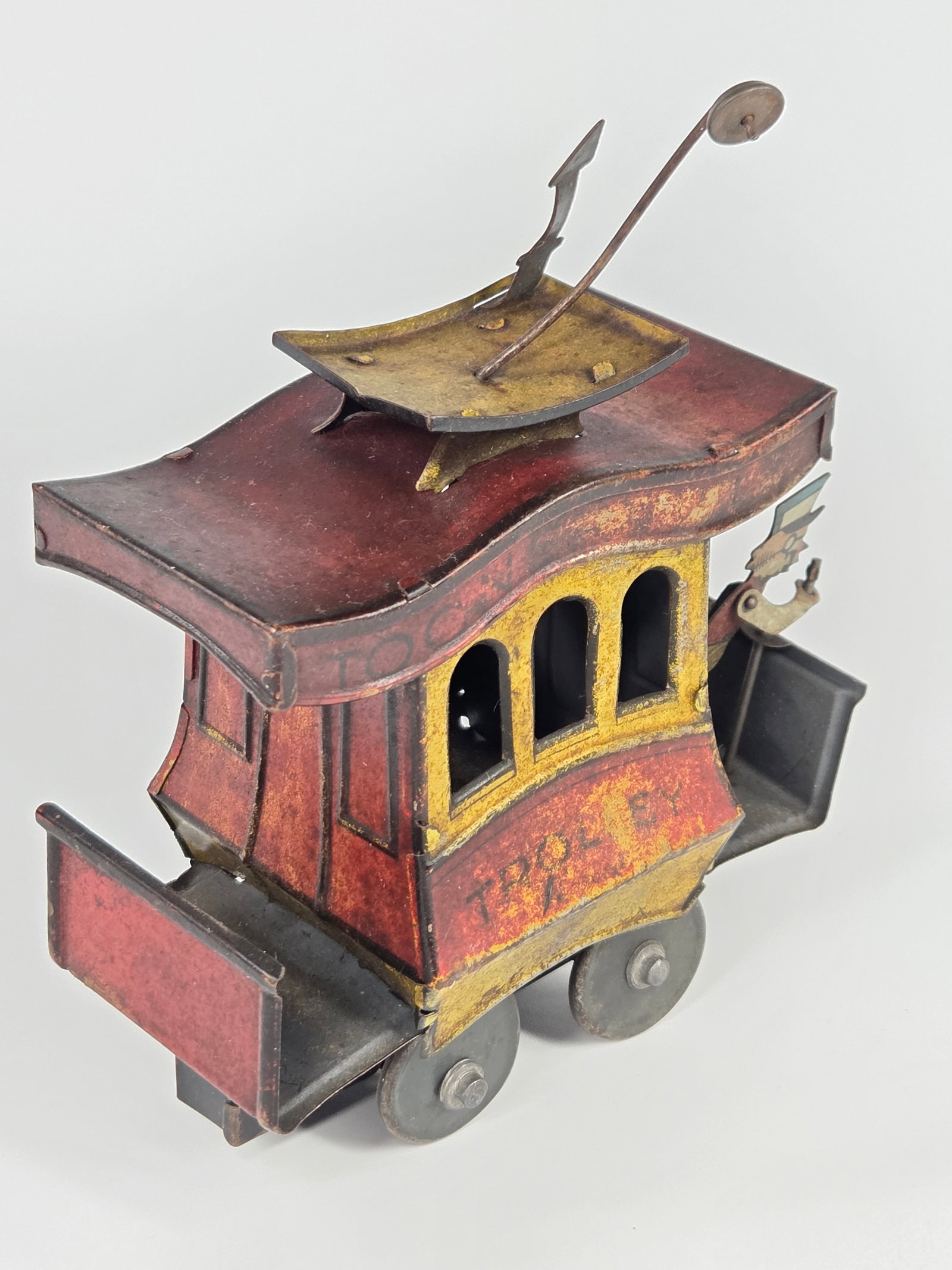 FONTAINE FOX TIN WIND UP TOONERVILLE TROLLEY - 3