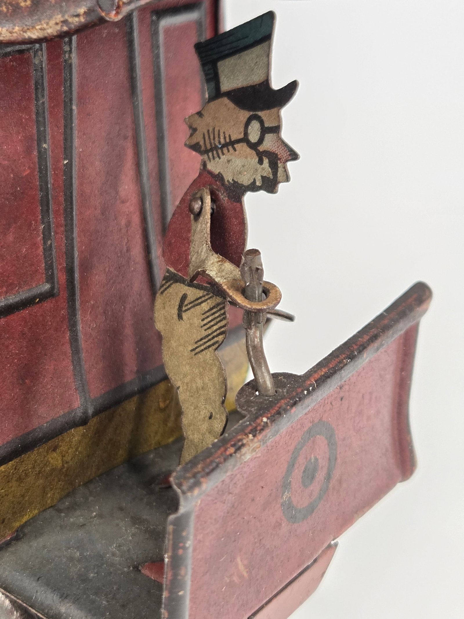 FONTAINE FOX TIN WIND UP TOONERVILLE TROLLEY - 6
