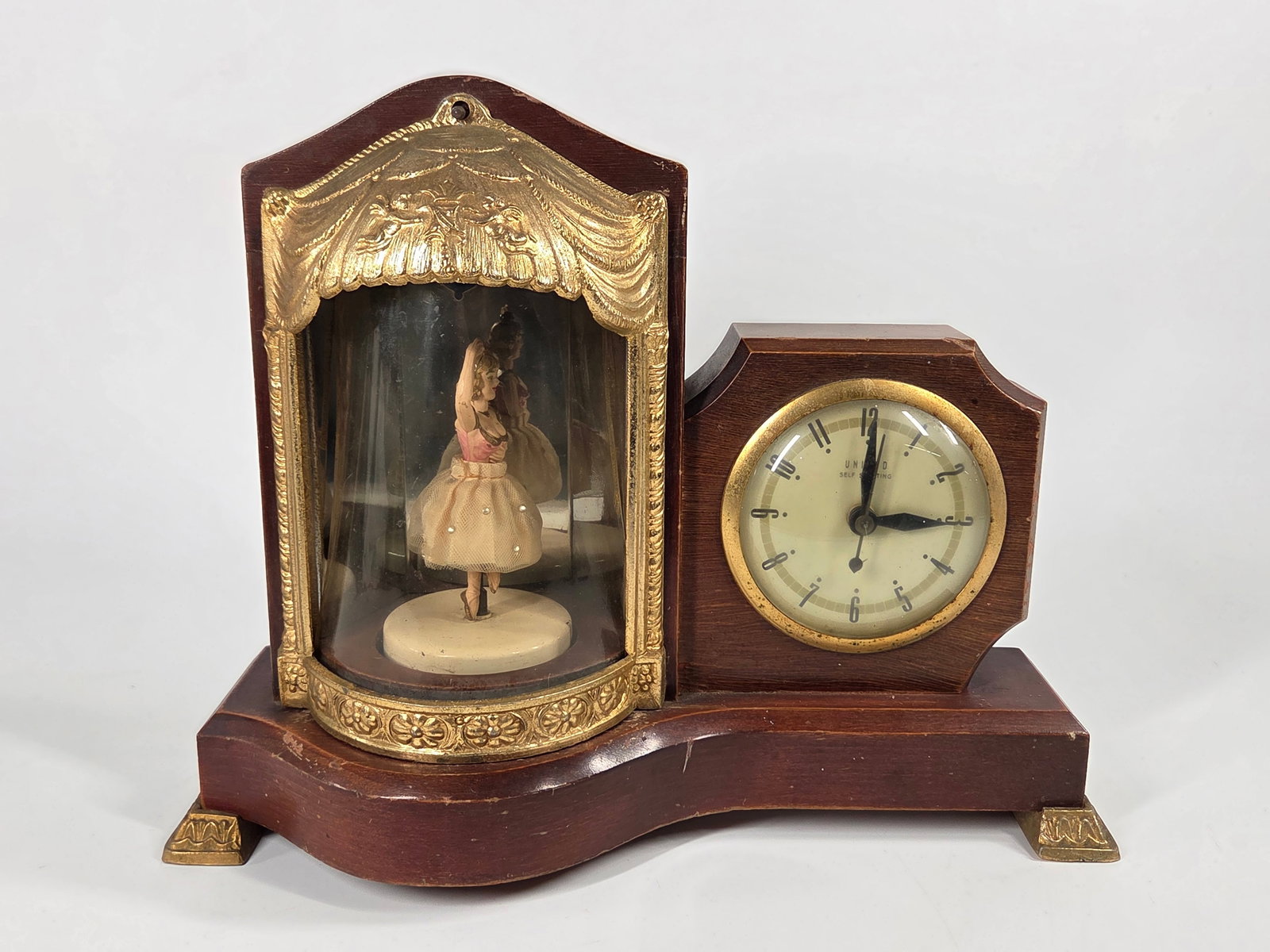 UNITED ANIMATED BALLERINA MUSICAL CLOCK LAMP 870 (1 of 6)