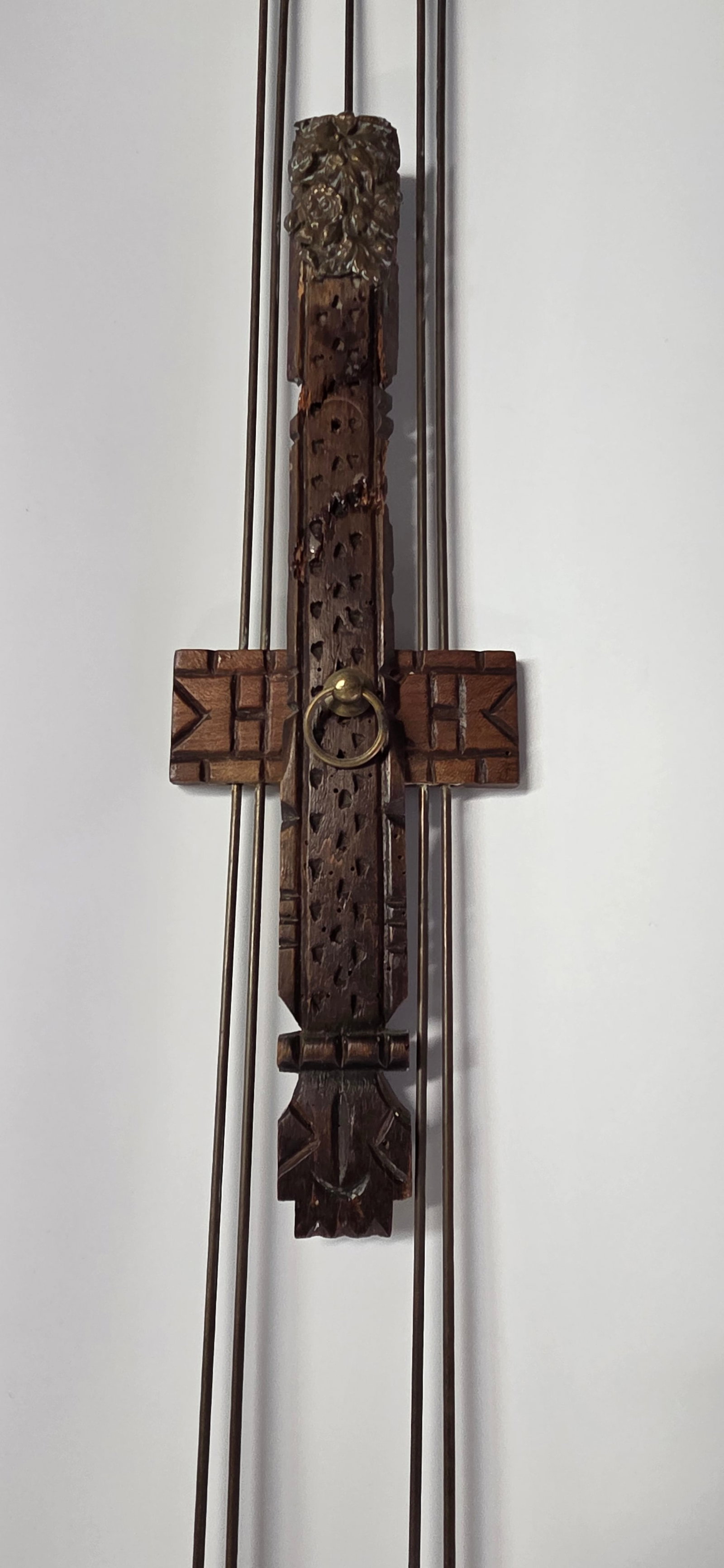 UNIQUE LARGE GERMAN WALL CLOCK PENDULUM BOB - 3