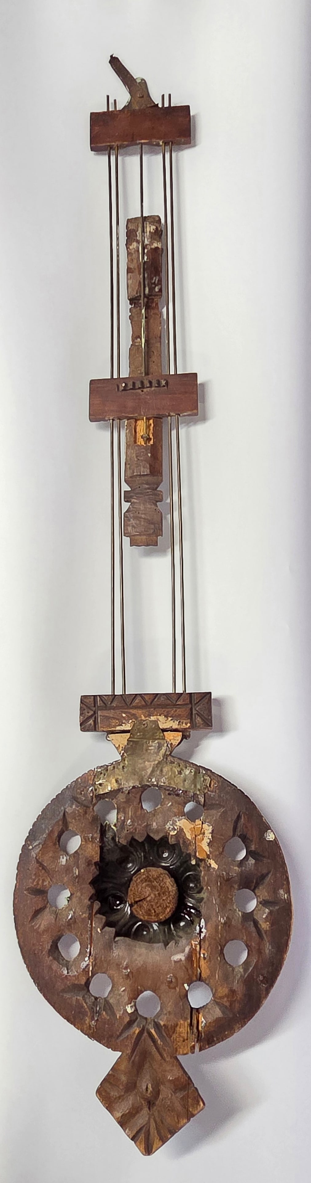 UNIQUE LARGE GERMAN WALL CLOCK PENDULUM BOB - 6