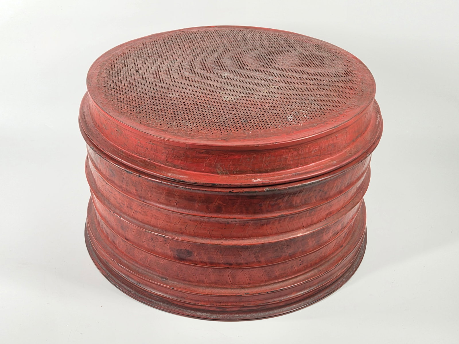 ASIAN CHERRY ROOT SIFTER LID CONTAINER - 3