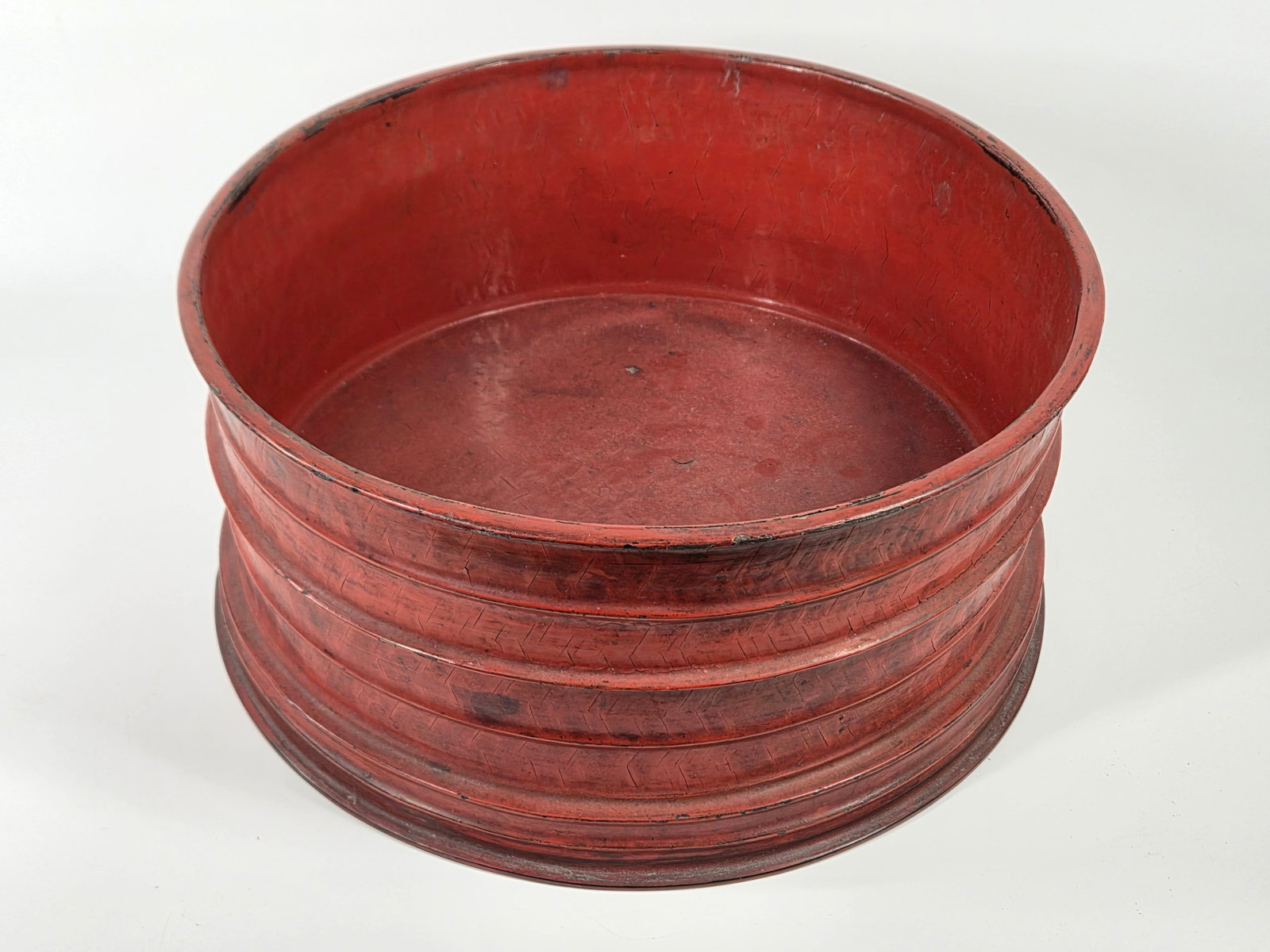 ASIAN CHERRY ROOT SIFTER LID CONTAINER - 4