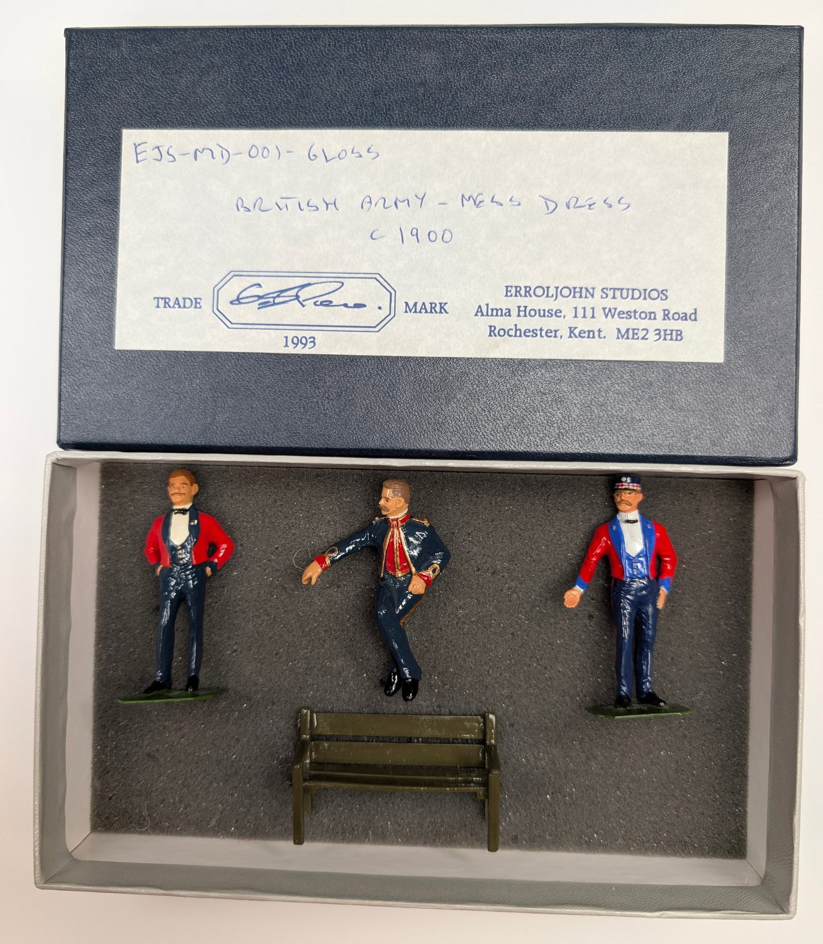 ERROL JOHN STUDIOS BRITISH ARMY: SET REMAINS IN VERY GOOD CONDITION WITH BOX.