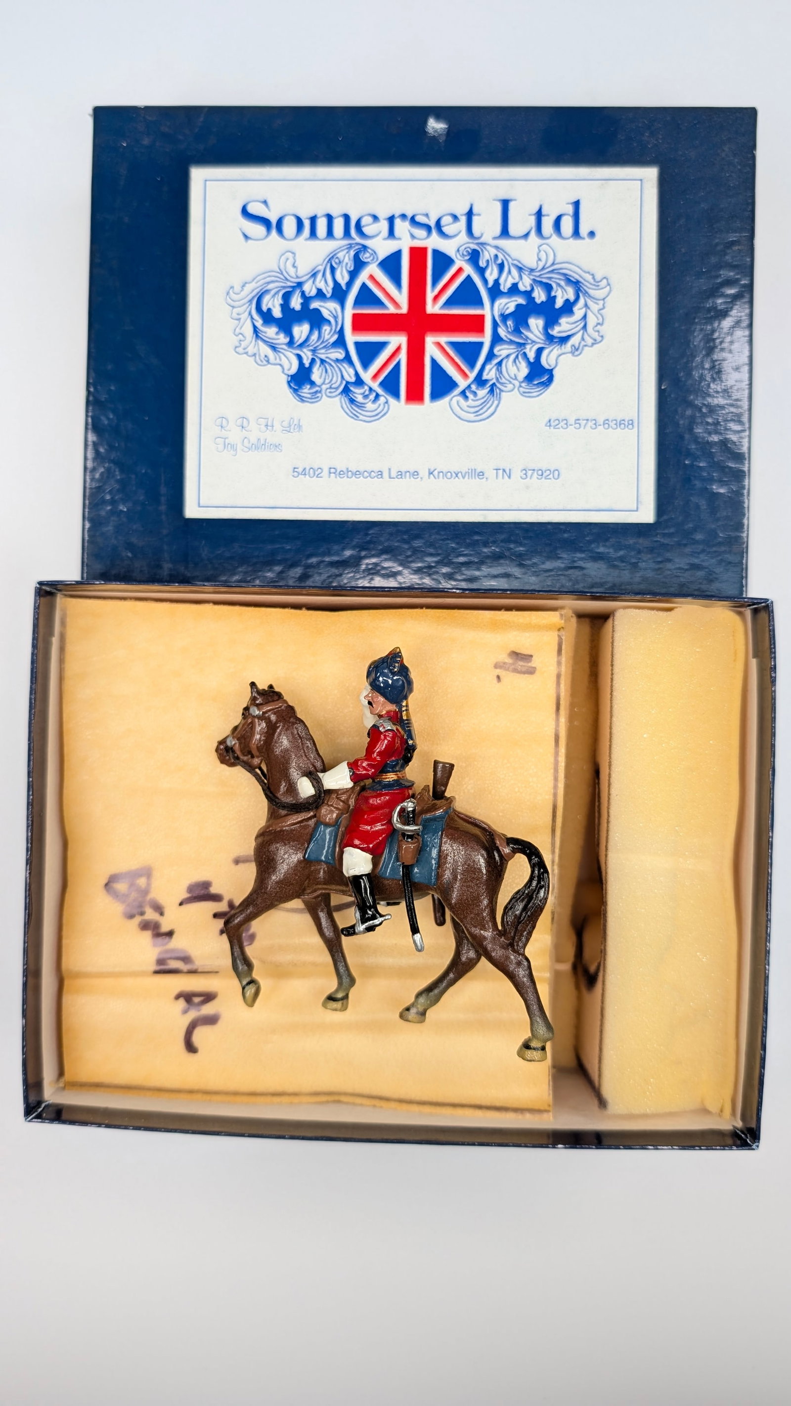 SOMERSET LTD. SLM-92 THE 1ST BENGAL CAVALRY FLAG BEARER: REMAINS IN VERY GOOD CONDITION WITH BOX.