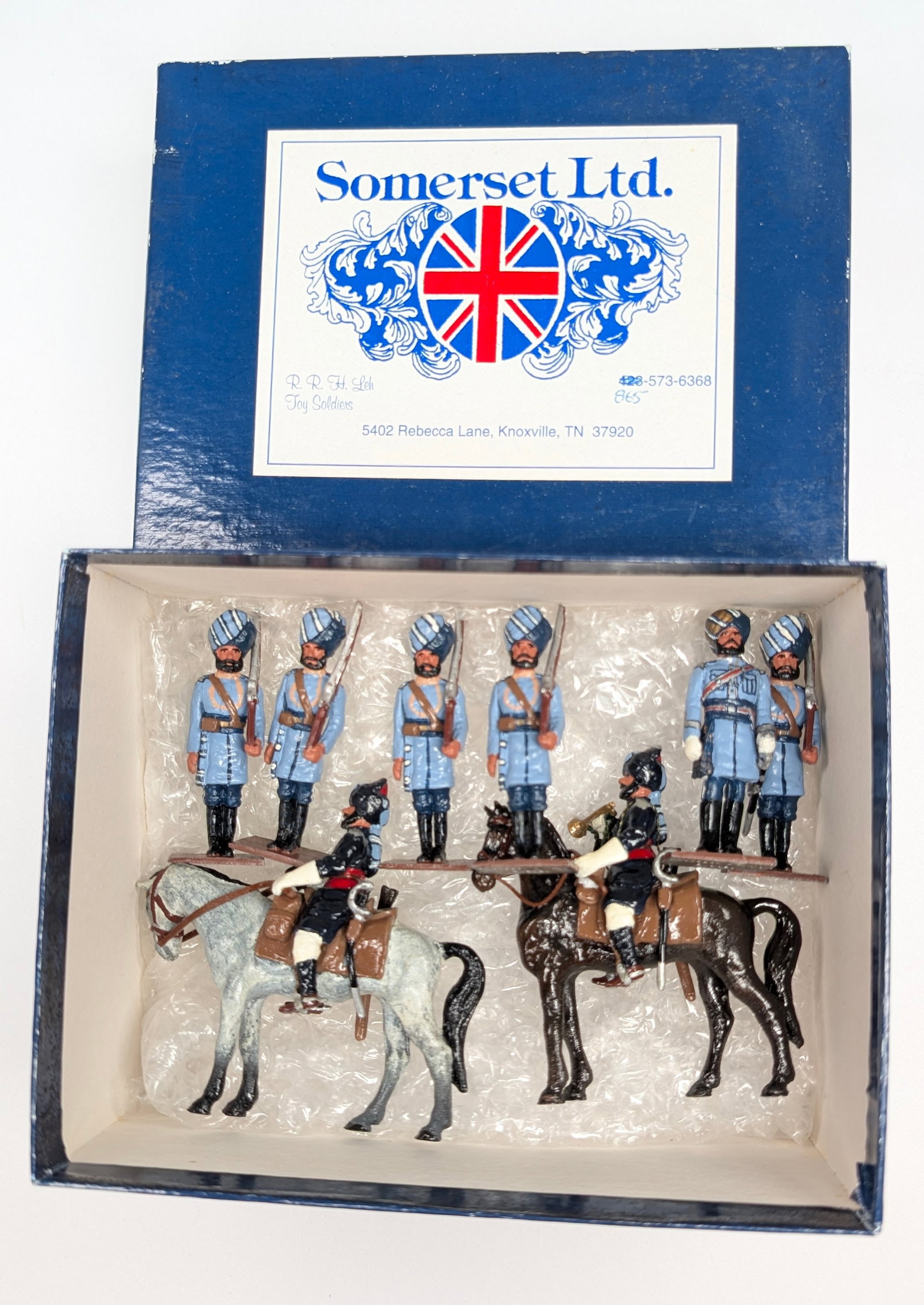 SOMERSET LTD. PAINTED SOLDIER SET: SET REMAINS IN VERY GOOD CONDITION WITH BOX.
