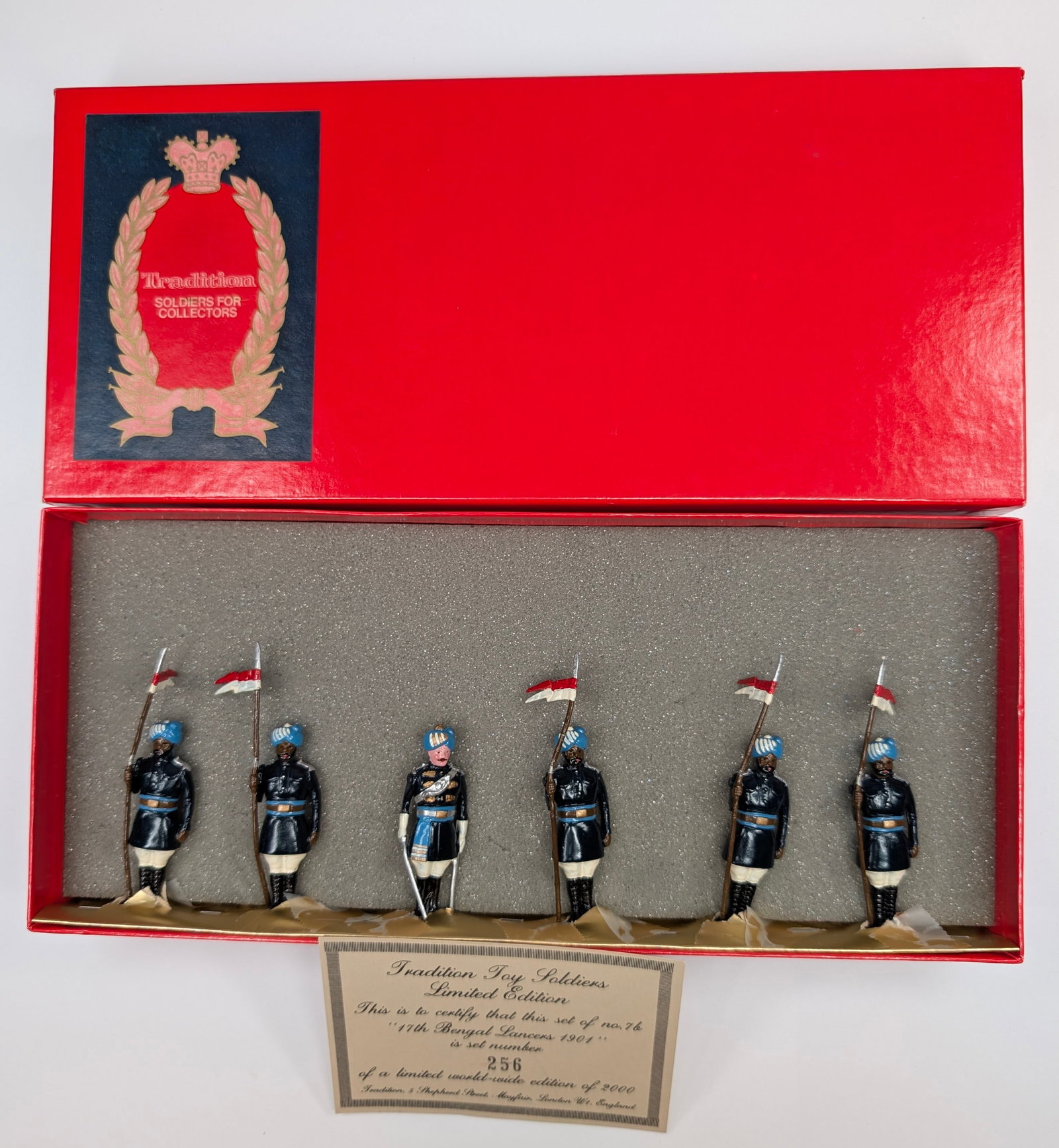 TRADITION NO. 7B THE 17TH BENGAL LANCERS: SET REMAINS IN VERY GOOD CONDITION WITH BOX.