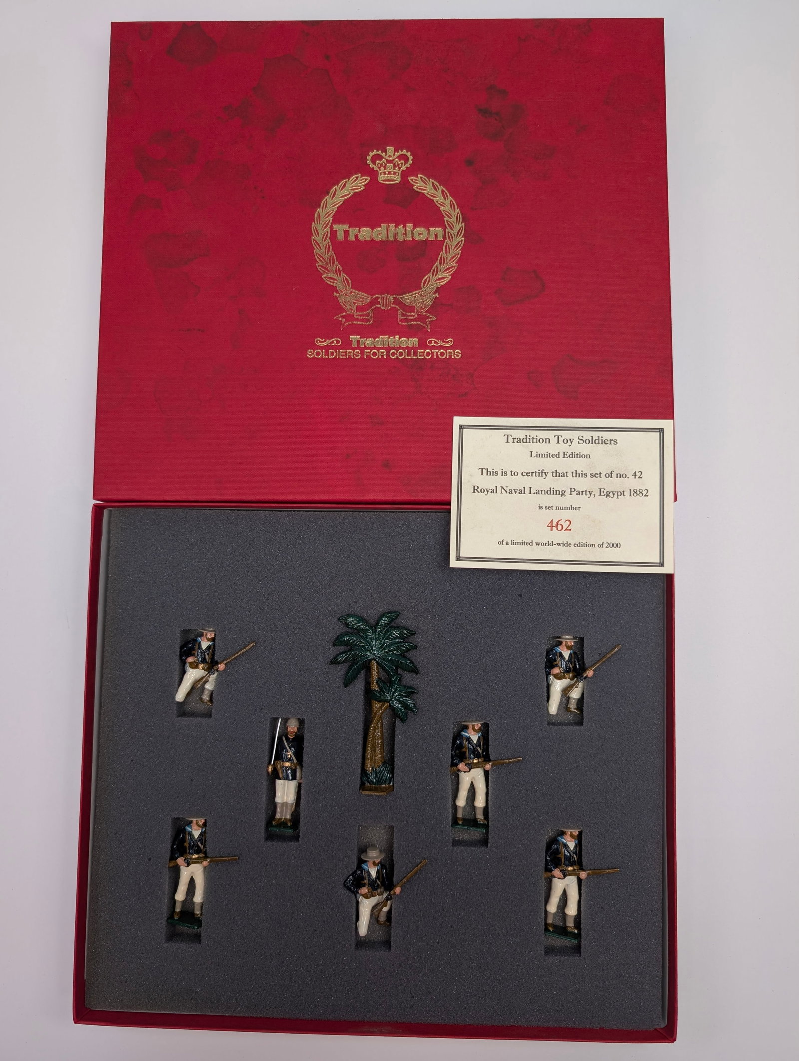 TRADITION NO. 42 ROYAL NAVAL LANDING PARTY EGYPT, 1882: SET REMAINS IN VERY GOOD CONDITION WITH BOX.