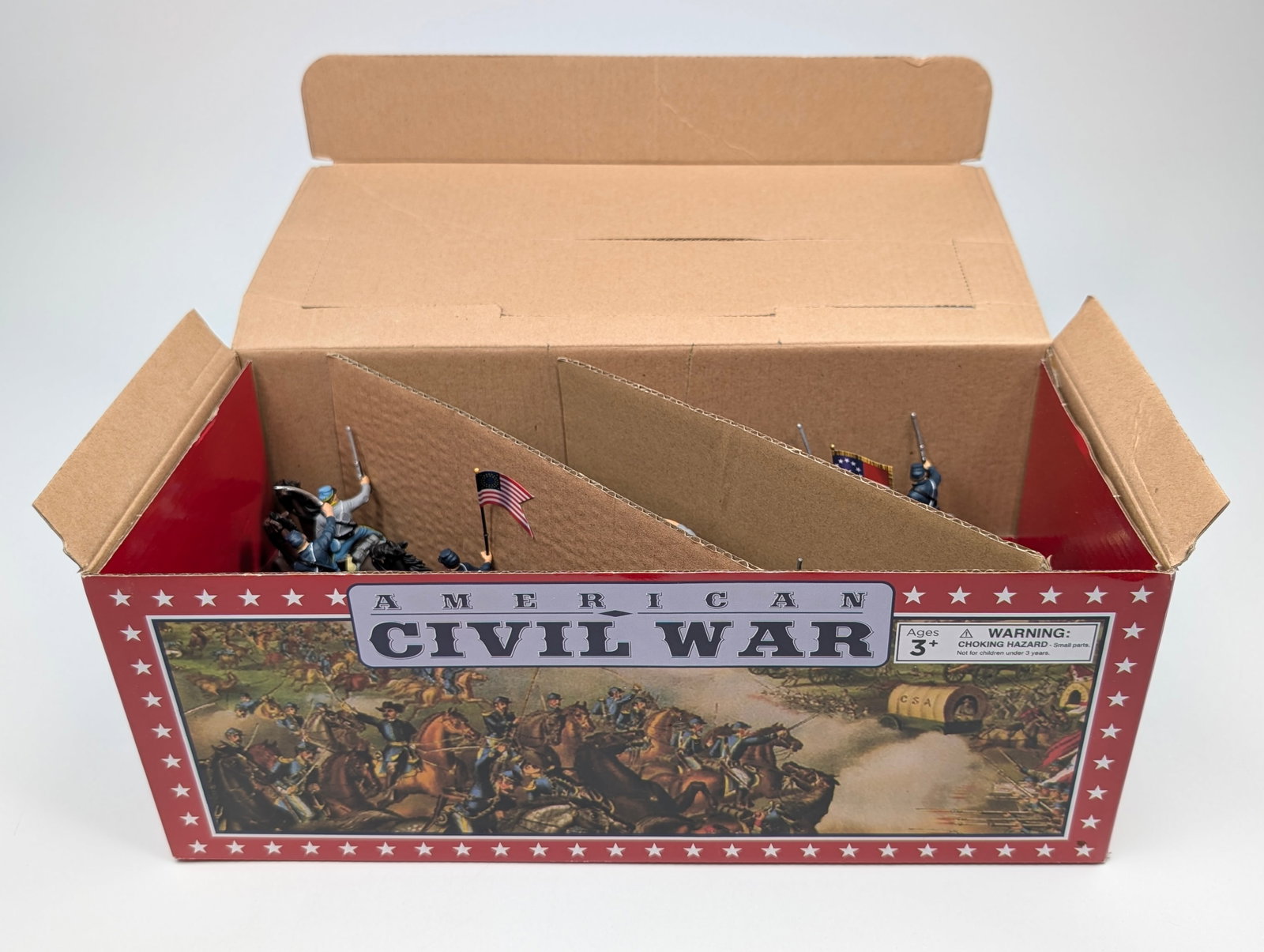 BRITAIN 17827 ACW CAVALRY 18-PIECE COUNTER PACK: REMAINS IN VERY GOOD UNUSED CONDITION.