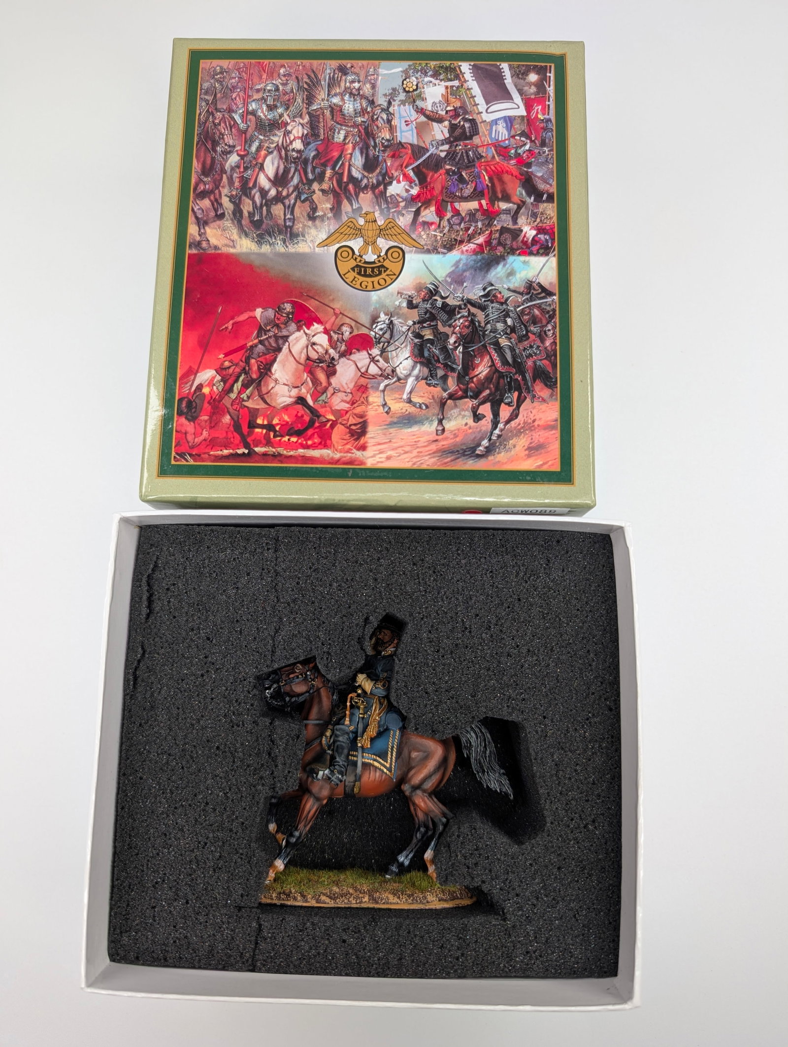 FIRST LEGION ACW089 GEN. JAMES LONGSTREET MOUNTED: REMAINS IN VERY GOOD CONDITION WITH BOX.