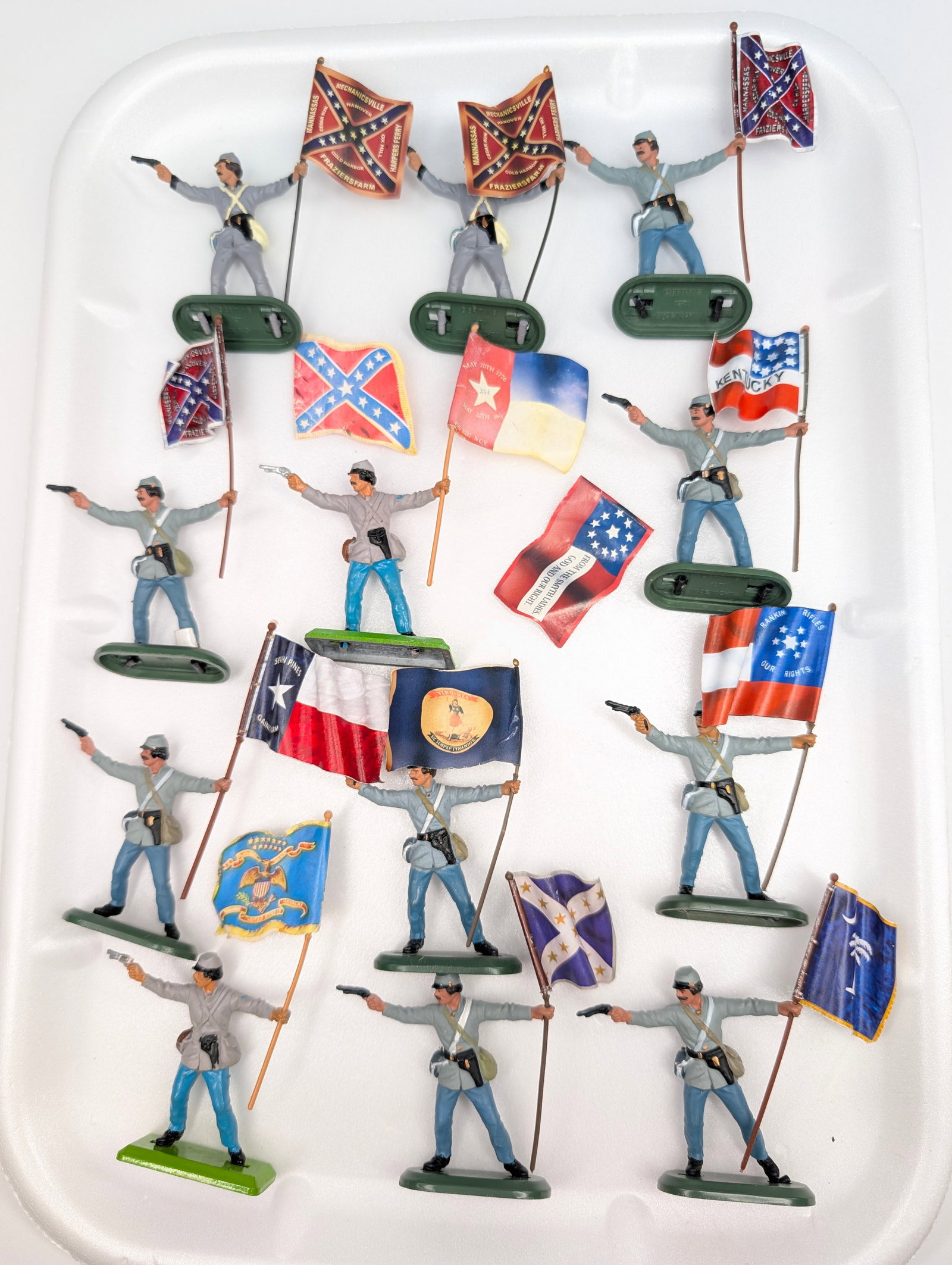 VARIOUS BRITAIN DEETAIL CIVIL WAR SOLDIERS: ALL REMAIN IN VERY GOOD CONDITION, SHOWING SOME TYPICAL WEAR.