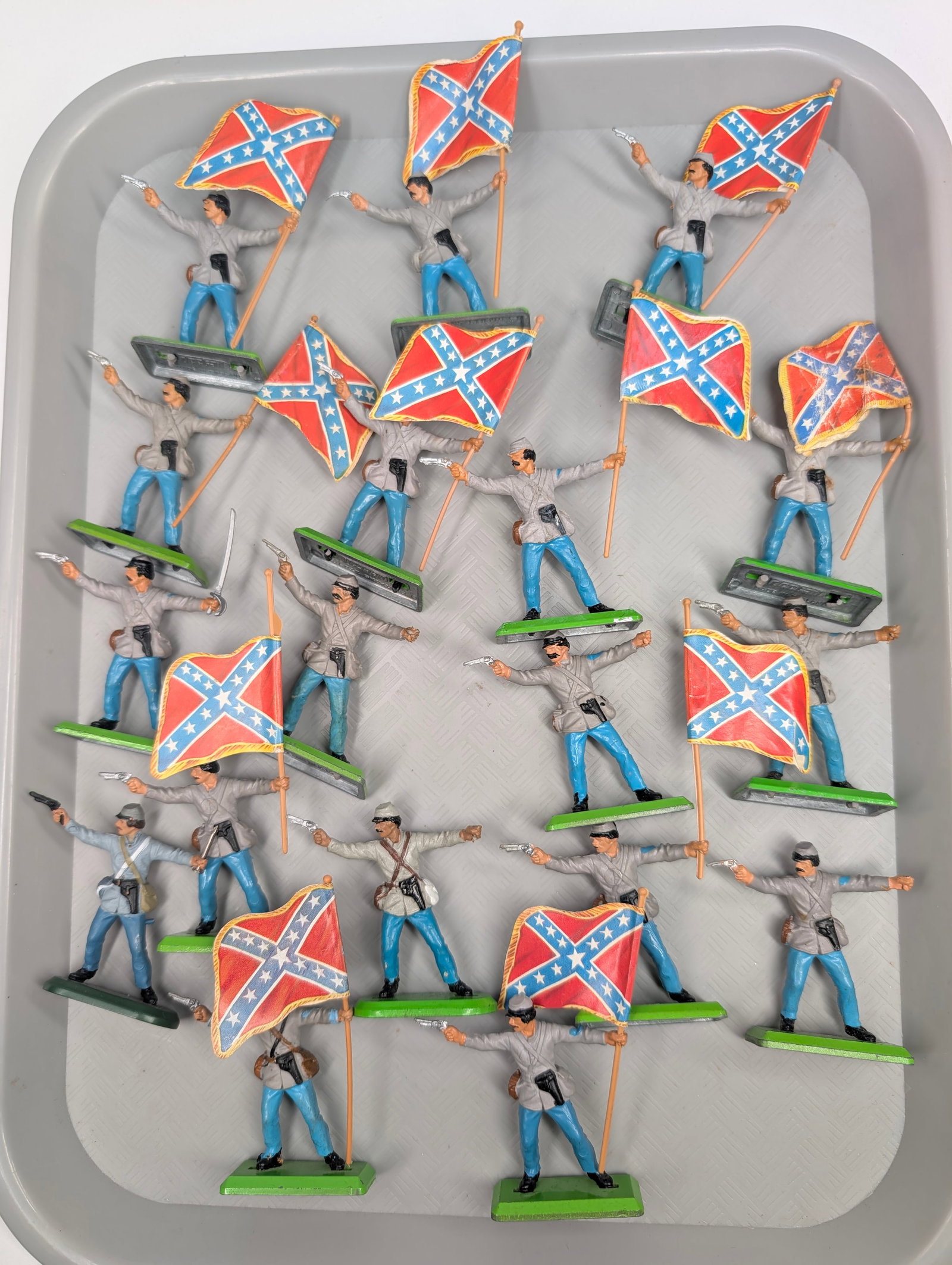 VARIOUS BRITAIN DEETAIL CIVIL WAR SOLDIERS: ALL REMAIN IN VERY GOOD CONDITION, SHOWING SOME TYPICAL WEAR.
