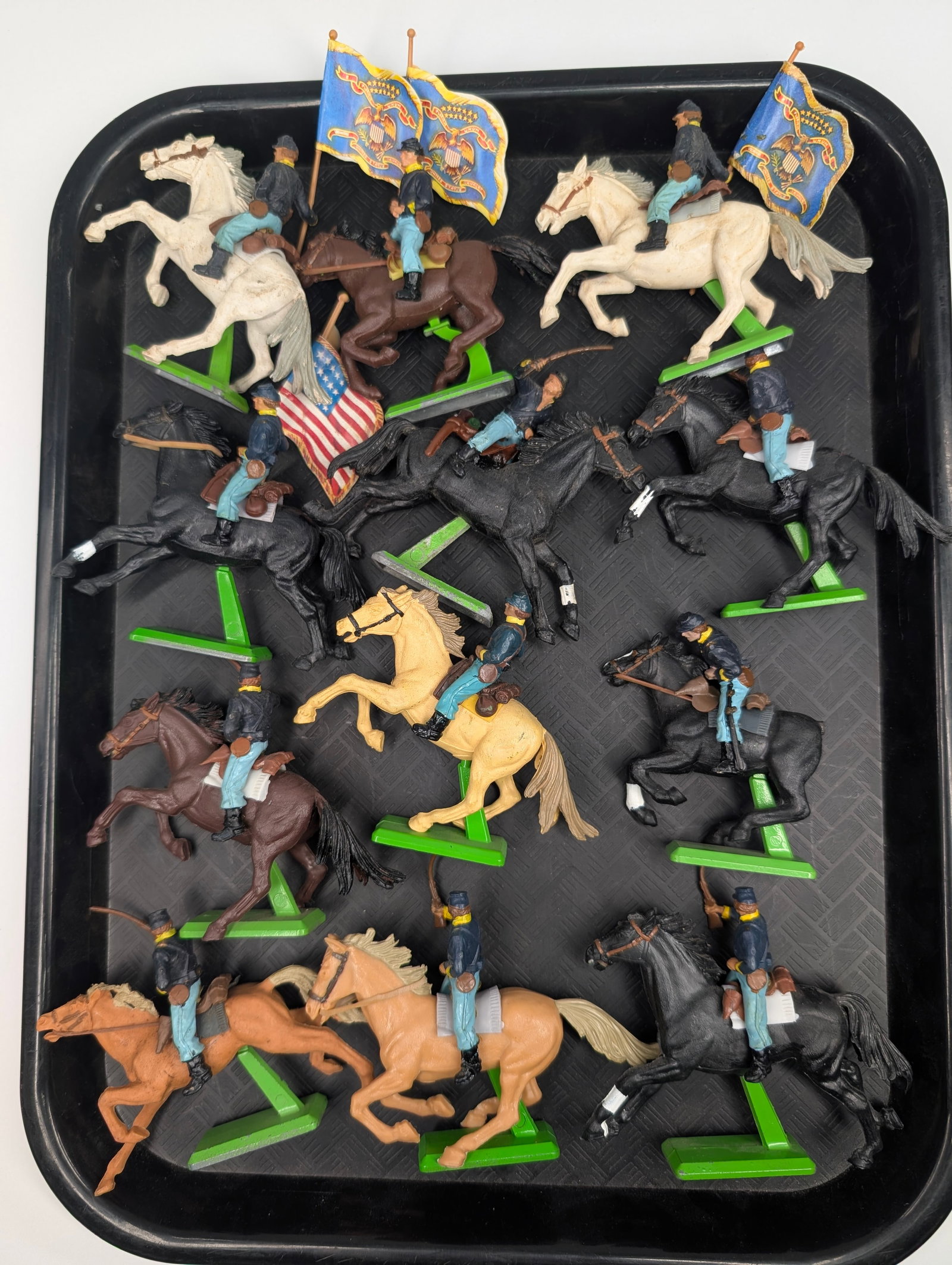 VARIOUS BRITAIN DEETAIL MOUNTED CIVIL WAR SOLDIERS: ALL REMAIN IN VERY GOOD CONDITION, SHOWING SOME TYPICAL WEAR.