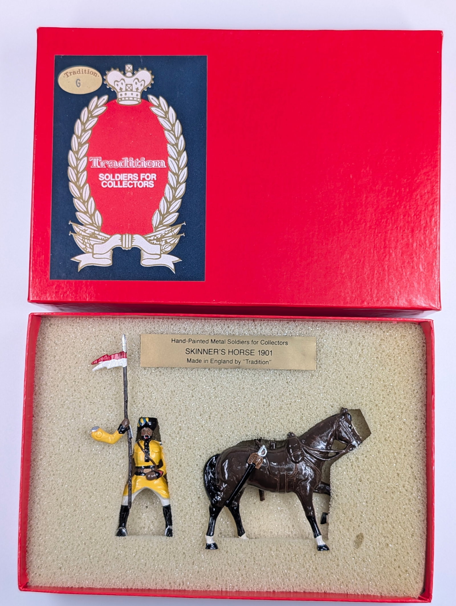 TRADITION NO. M203 TROOPER SKINNER'S HORSE: REMAINS IN VERY GOOD CONDITION WITH BOX.