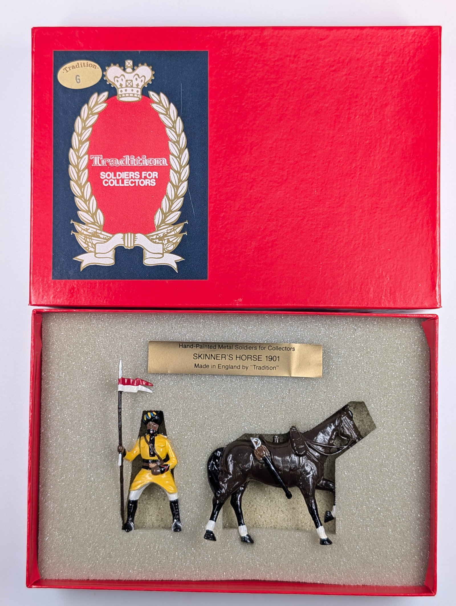 TRADITION NO. M203 TROOPER SKINNER'S HORSE: REMAINS IN VERY GOOD CONDITION WITH BOX.