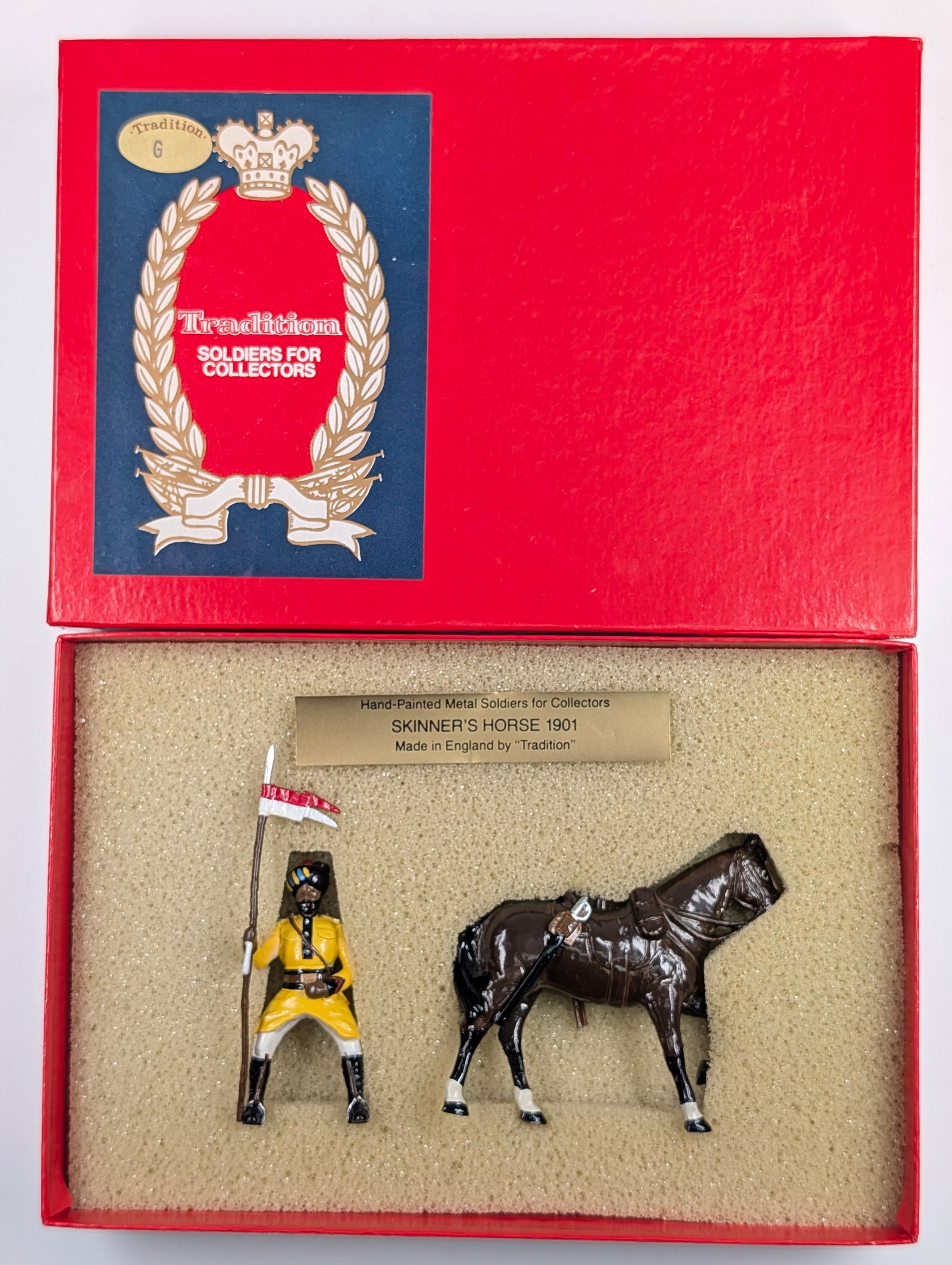 TRADITION NO. M203 TROOPER SKINNER'S HORSE: REMAINS IN VERY GOOD CONDITION WITH BOX.