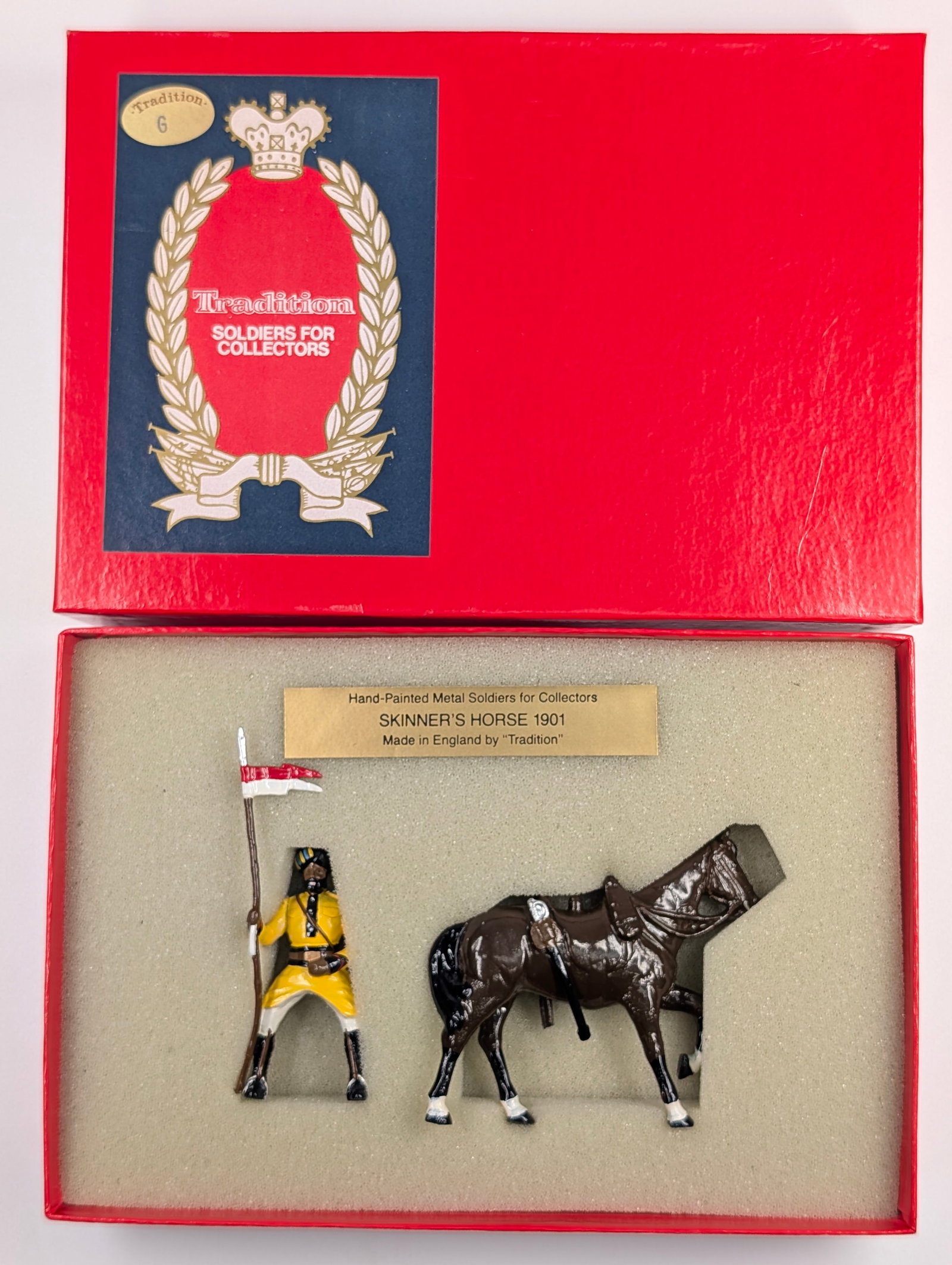 TRADITION NO. M203 TROOPER SKINNER'S HORSE: REMAINS IN VERY GOOD CONDITION WITH BOX.