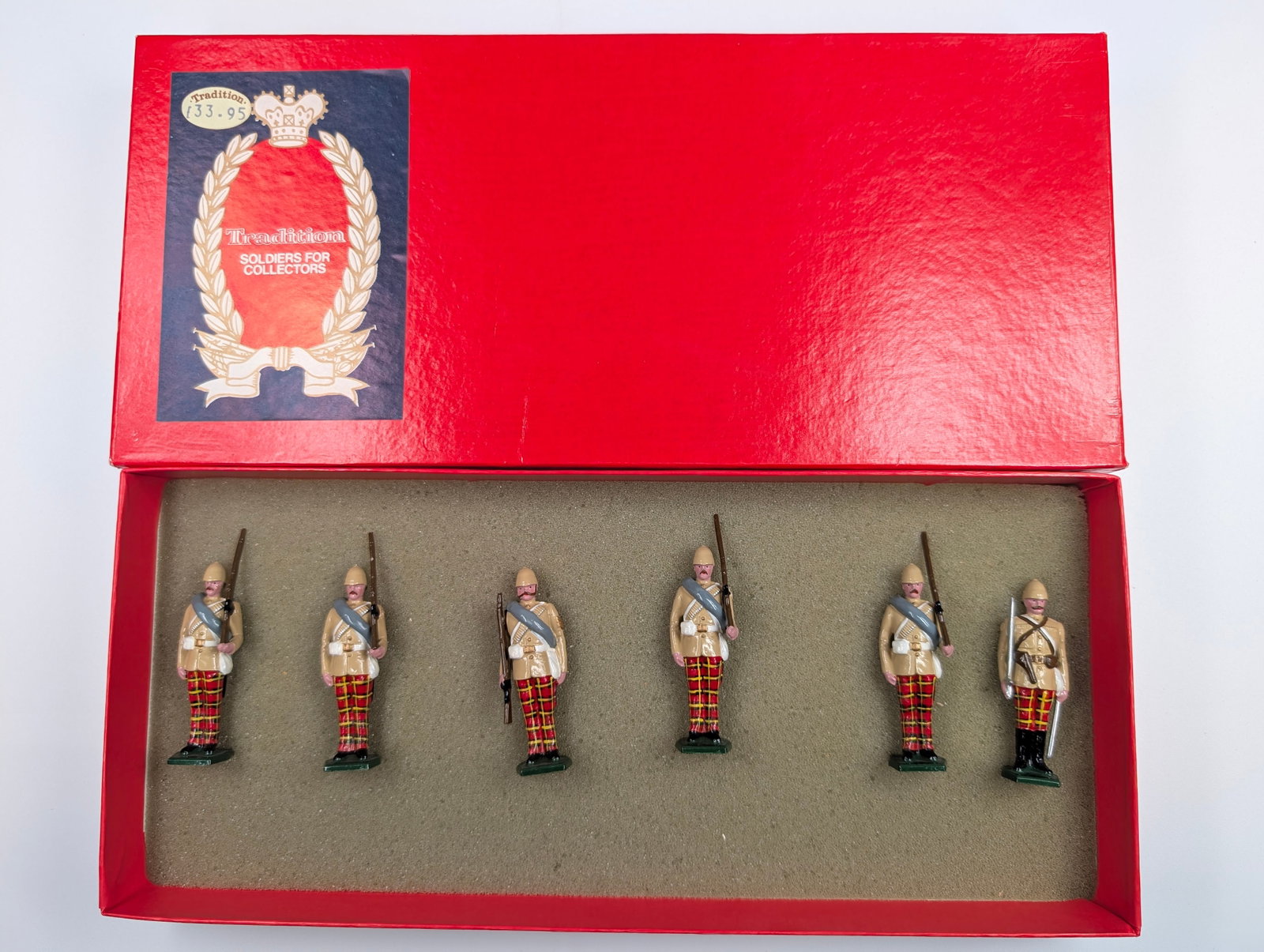 TRADITION NO. 53 THE 72ND HIGHLANDERS, AFGHANISTAN, 1879: REMAINS IN VERY GOOD CONDITION WITH BOX.