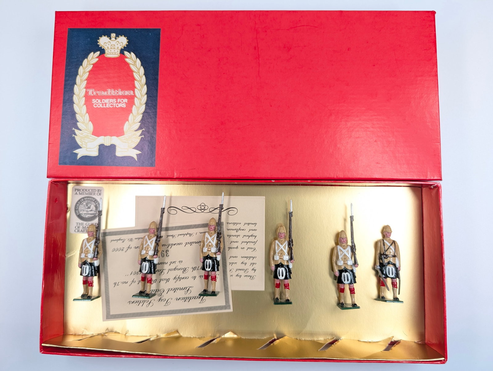TRADITION NO. 14 HIGHLAND INFANTRY, SUDAN 1898: REMAINS IN VERY GOOD CONDITION WITH BOX.