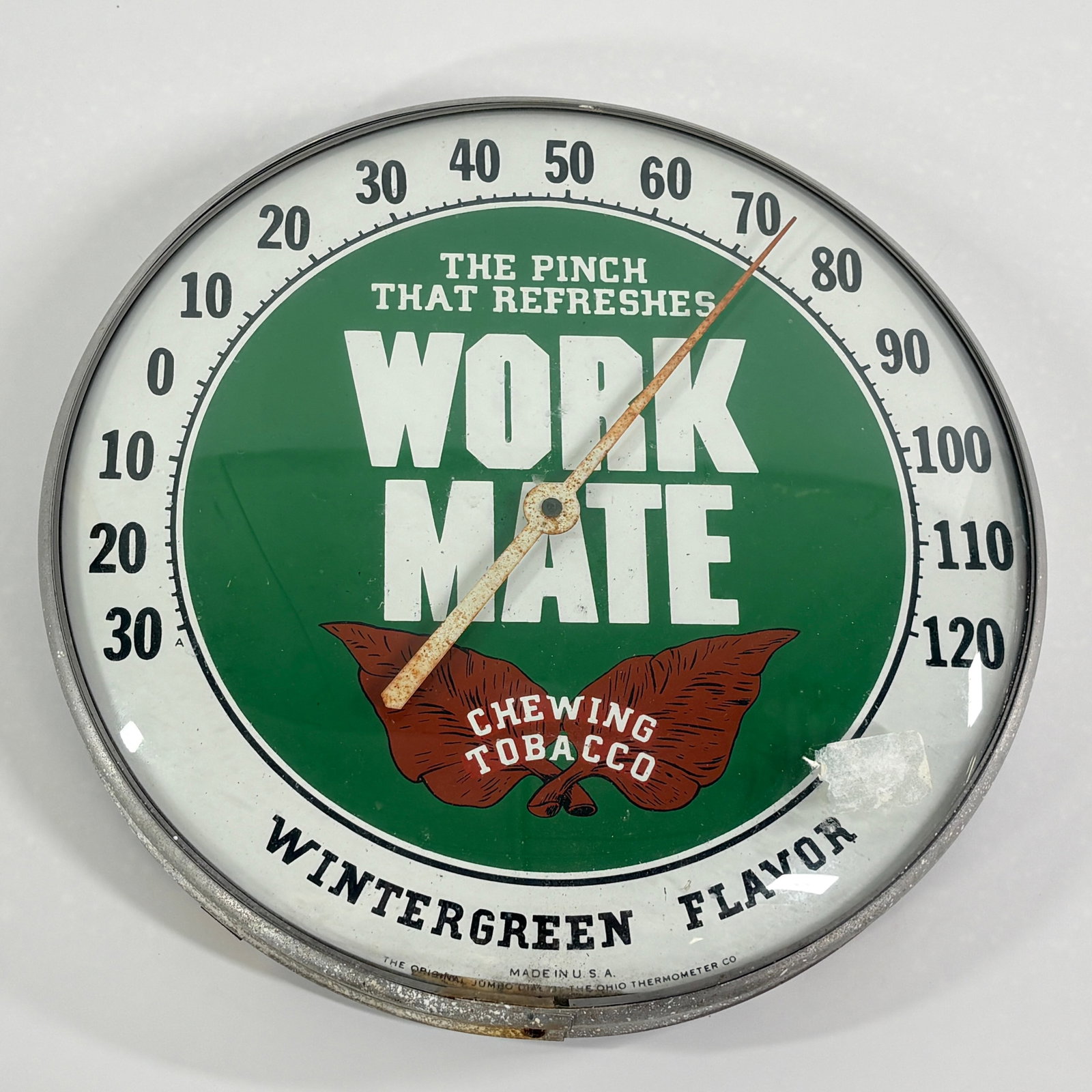 WORK MATE WINTERGREEN CHEWING TOBACCO THERMOMETER