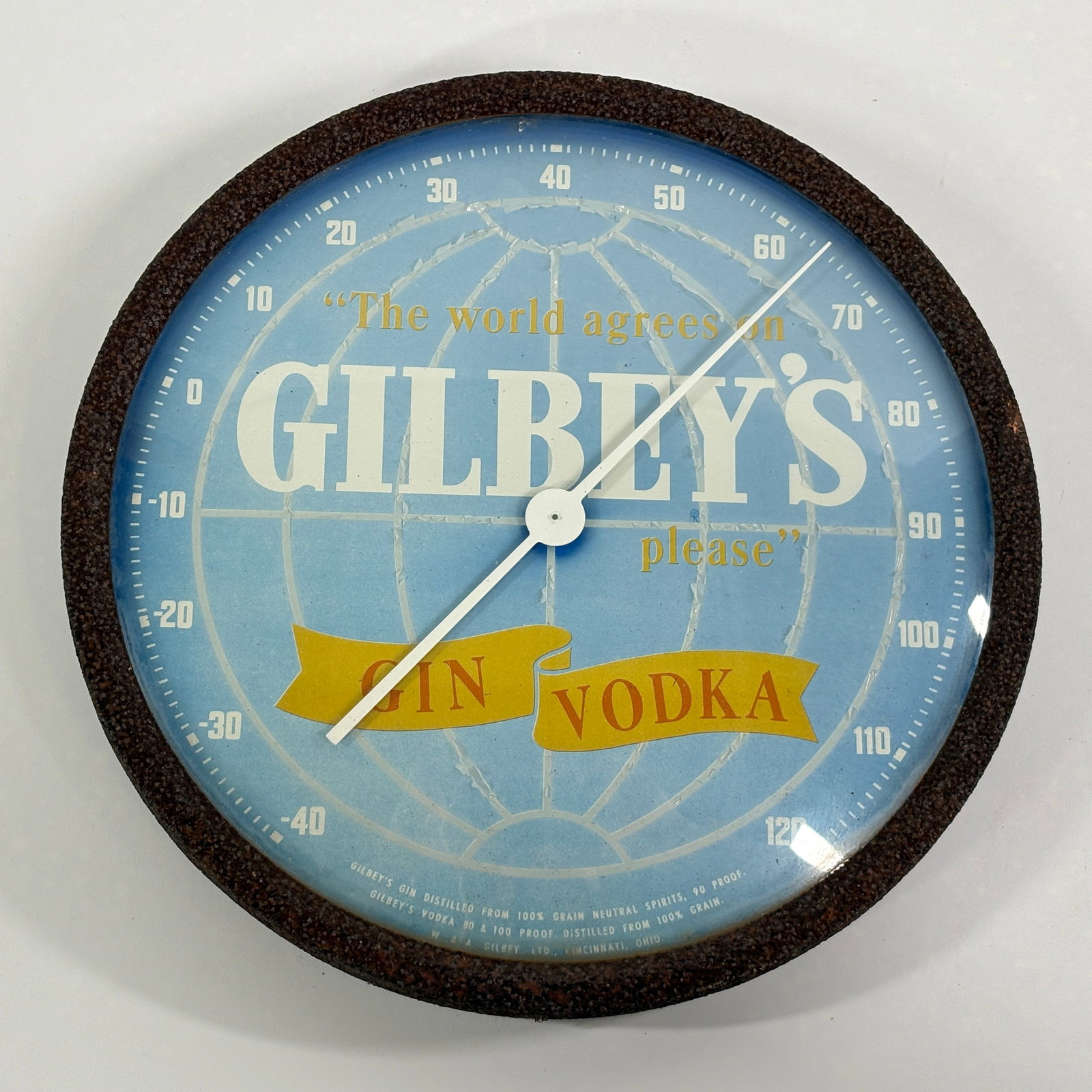 GILBEY'S GIN VODKA ADVERTISING THERMOMETER (1 of 4)