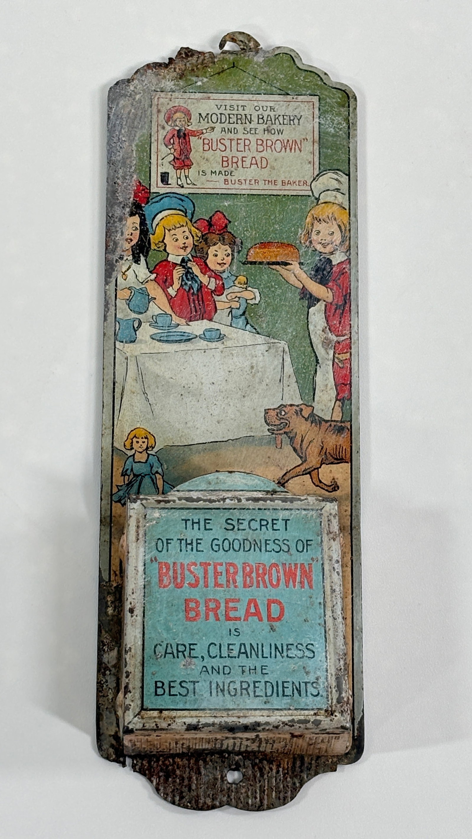 BUSTER BROWN BREAD ADVERTISING MATCH HOLDER