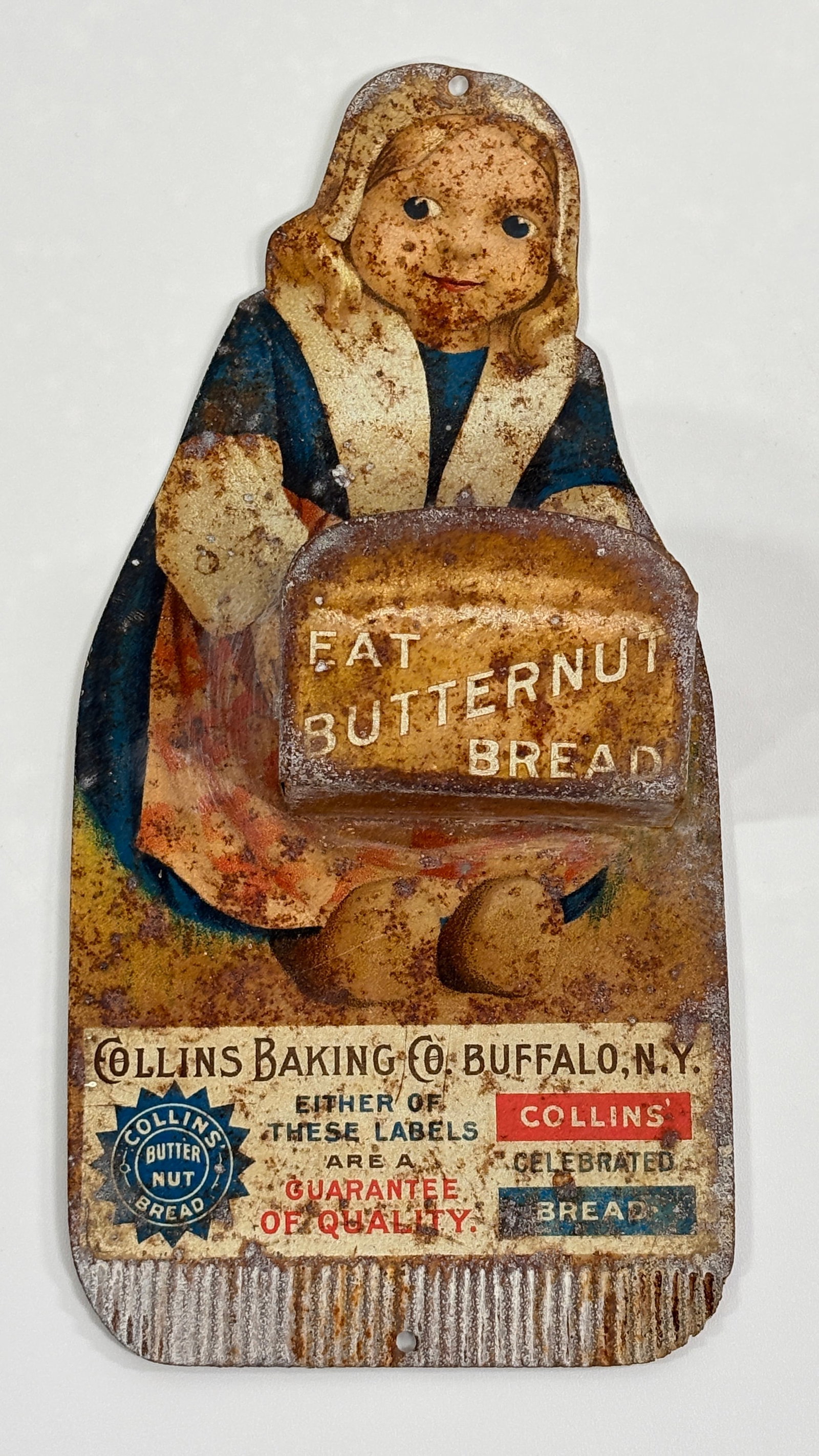 COLLINS BAKING CO. ADVERTISING MATCH HOLDER