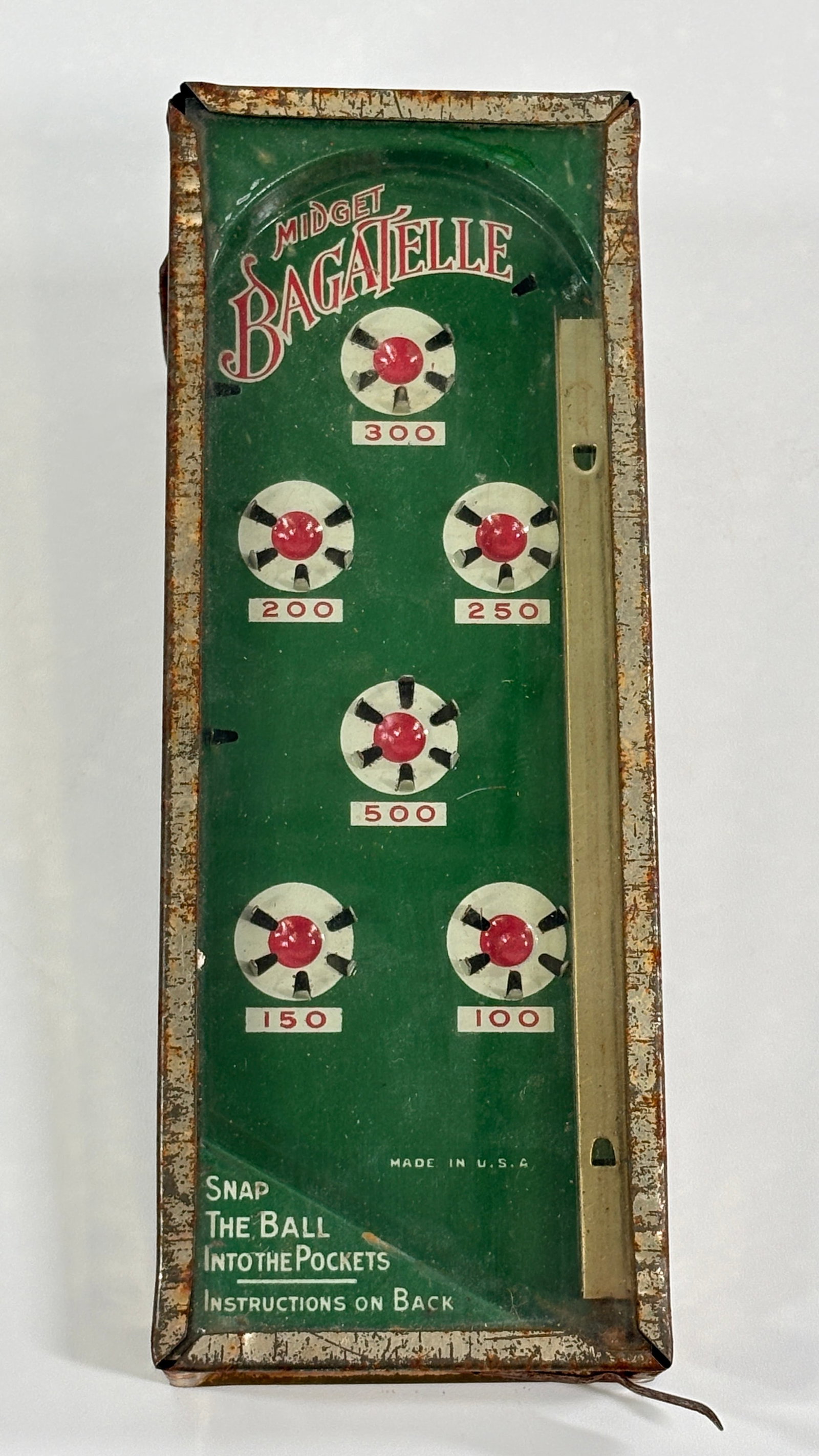 ANTIQUE MIDGET BAGATELLE GAME