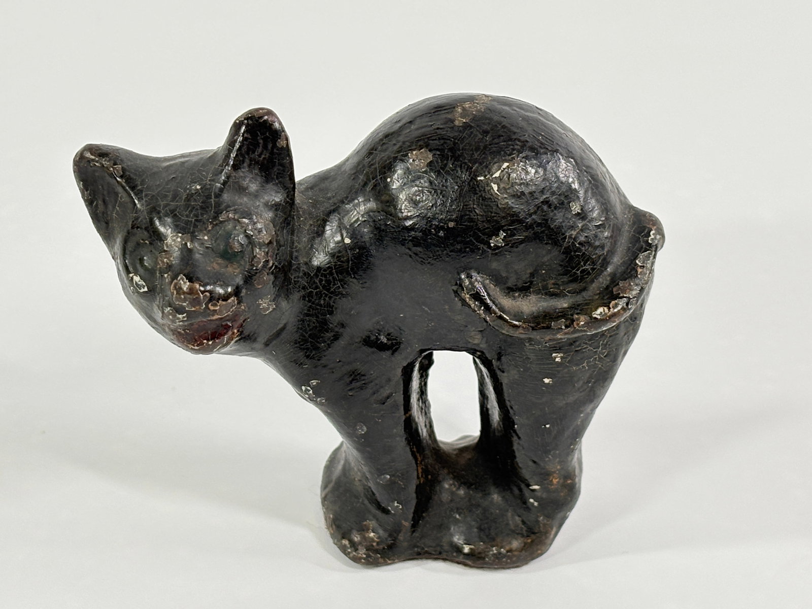 ANTIQUE HEAVY CAST IRON STANDING CAT DOORSTOP