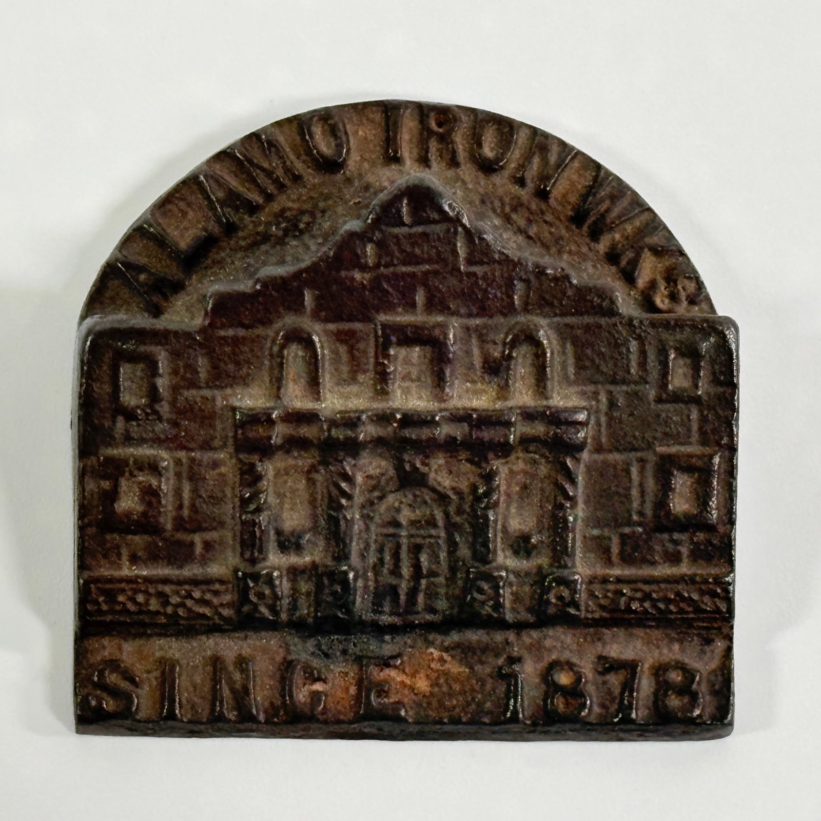 ALAMO IRON WORKS. CAST IRON FOUNDRY MARKER