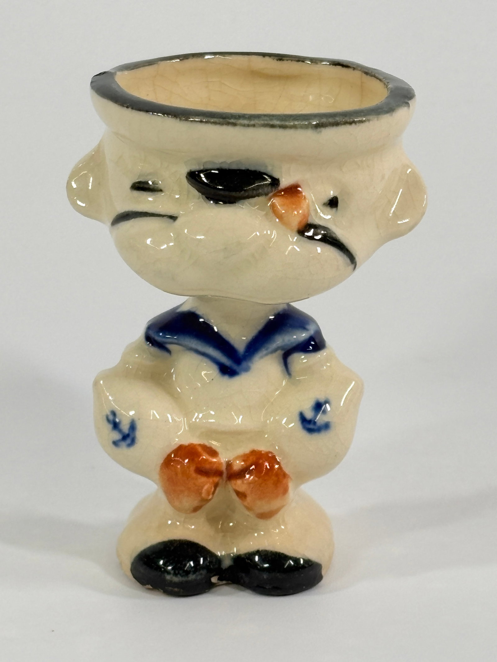 JAPAN CERAMIC POPEYE EGG CUP