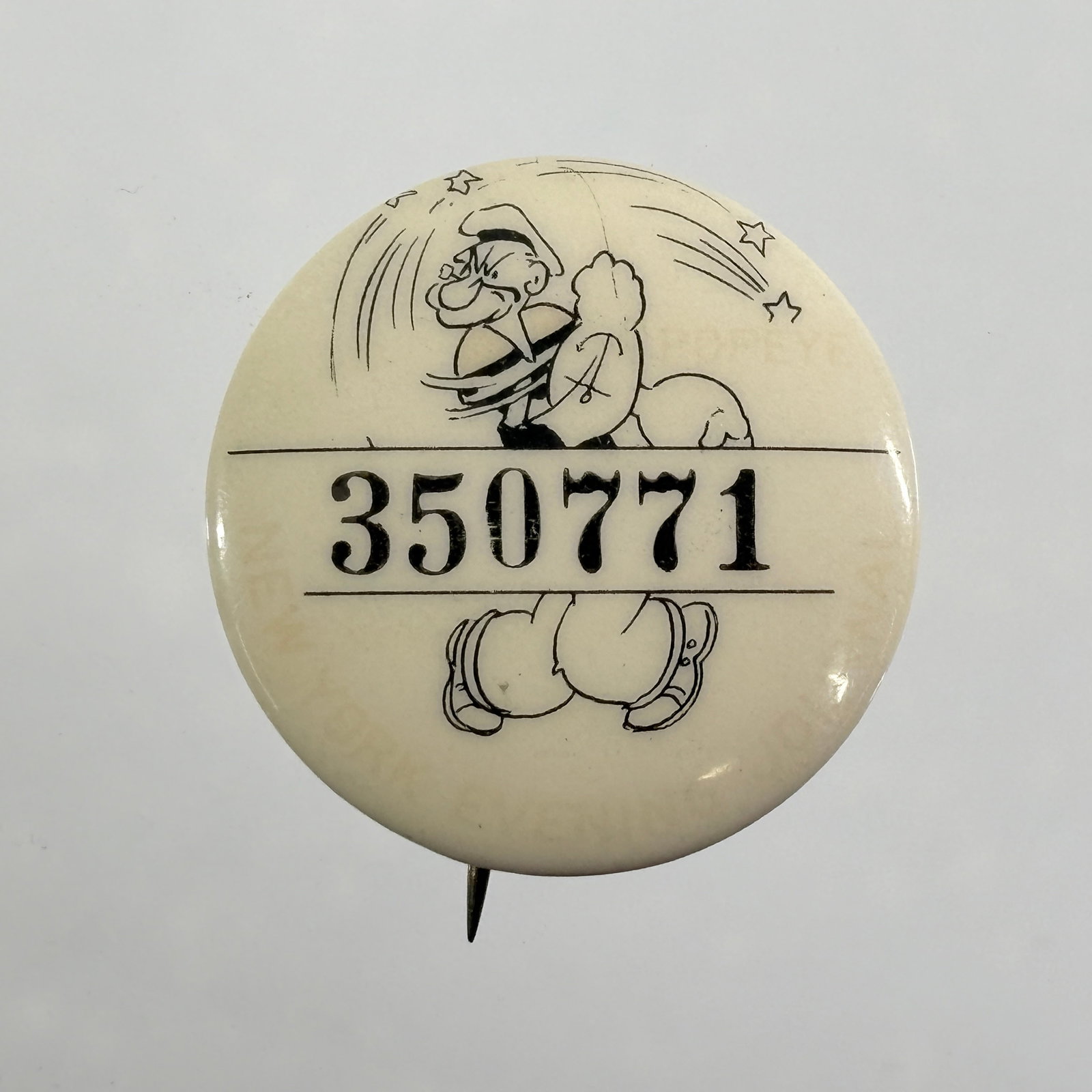 NEW YORK EVENING JOURNAL POPEYE PINBACK BUTTON