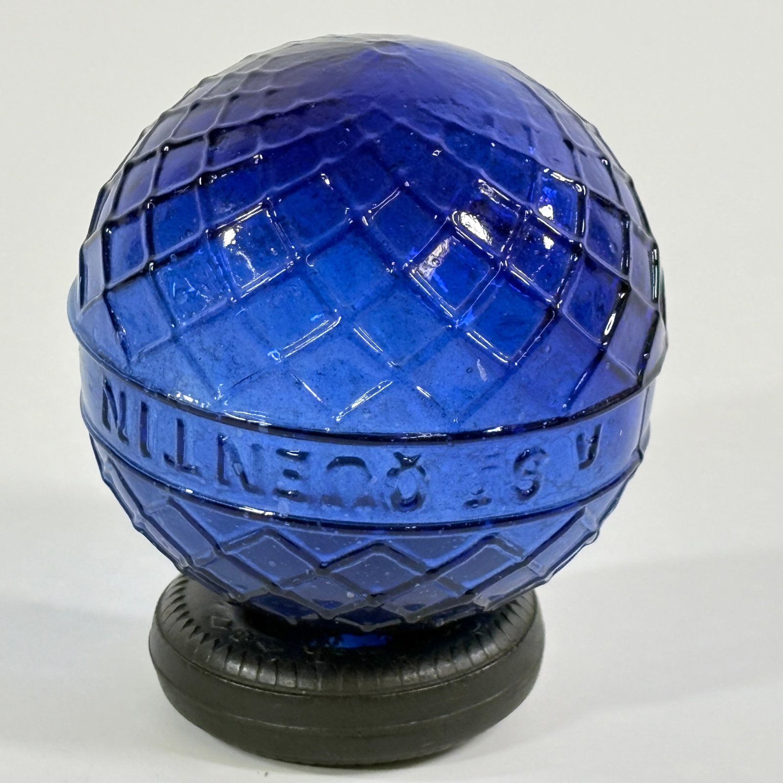 ANTIQUE COBALT BLUE GLASS FLOAT (1 of 8)