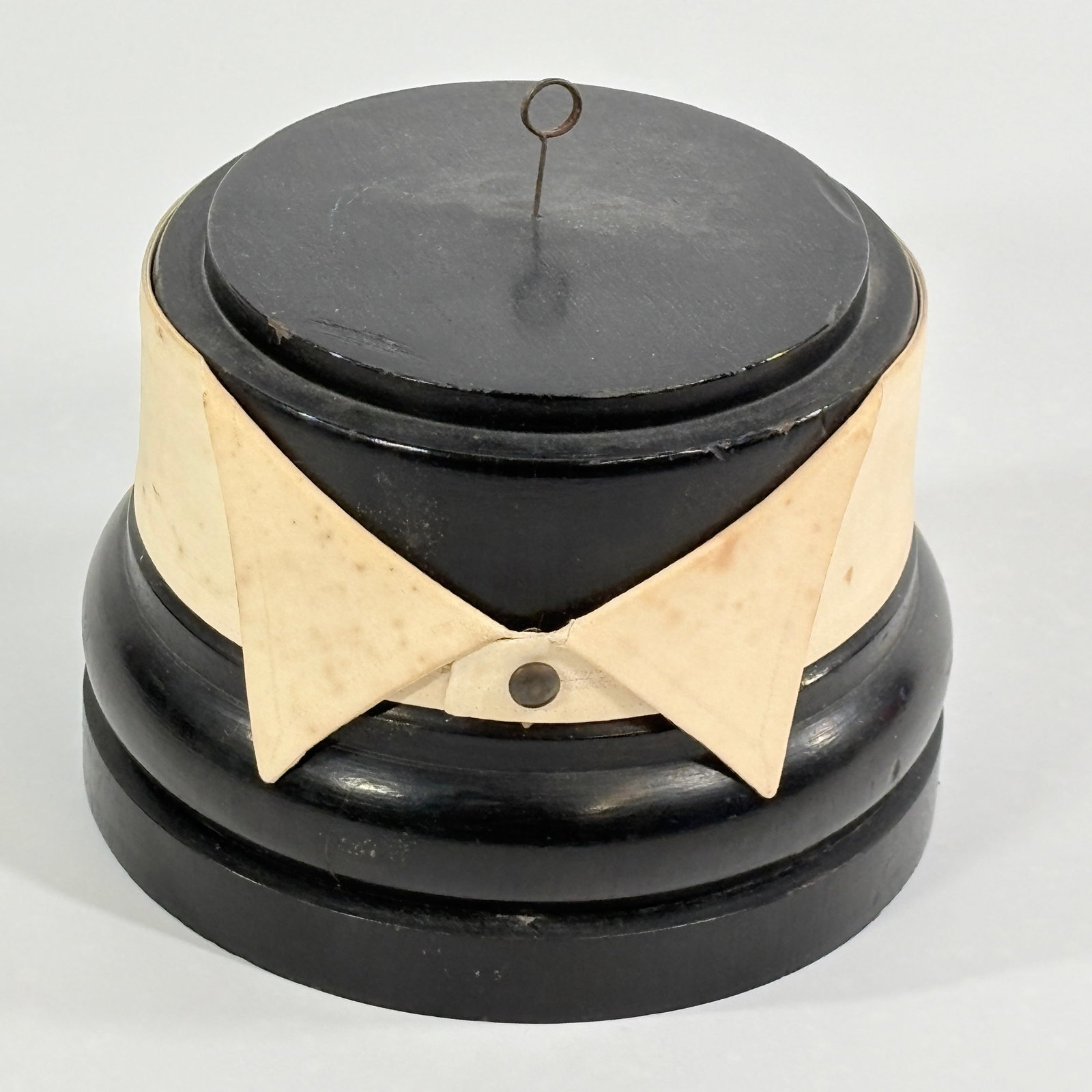 ANTIQUE COUNTRY STORE COLLAR DISPLAY: REMAINS IN GOOD CONDITION, SHOWING SOME LIGHT TYPICAL WEAR.