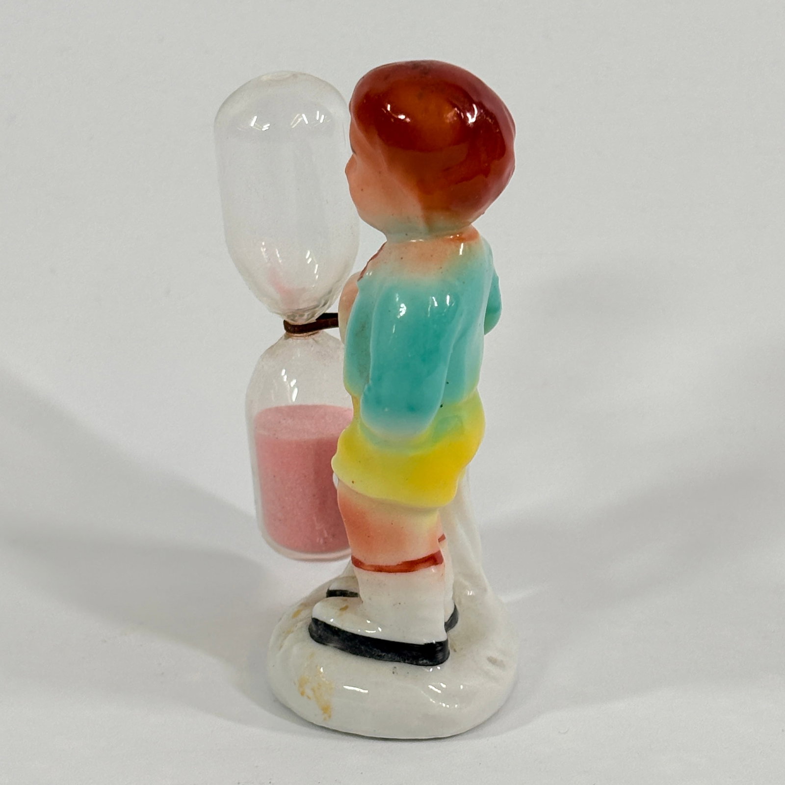 GERMAN PORCELAIN BOY KITCHEN TIMER - 4