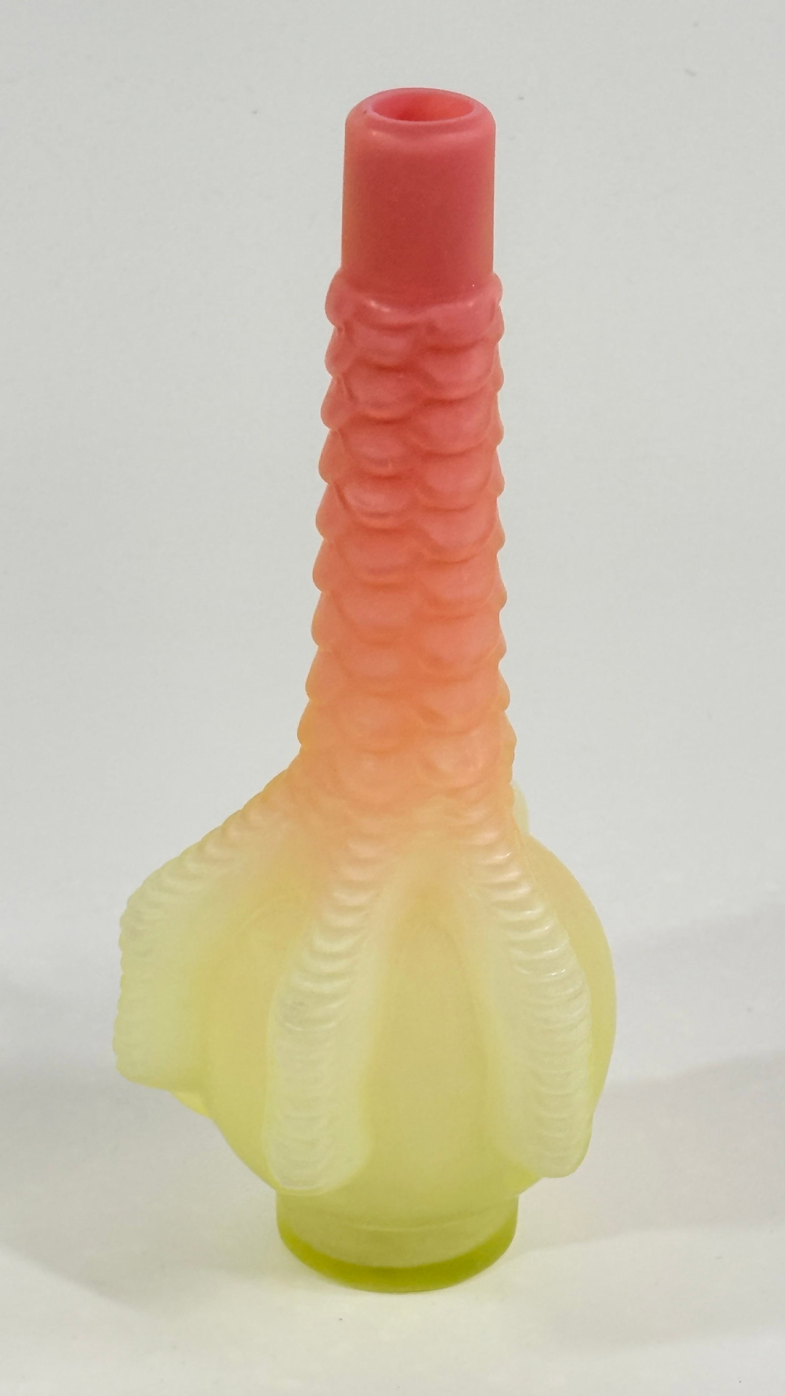 ANTIQUE FROST BURMESE EAGLE CLAW BARBERS TONIC BOTTLE: REMAINS IN VERY GOOD CONDITION, NO CHIPS OR CRACKS.